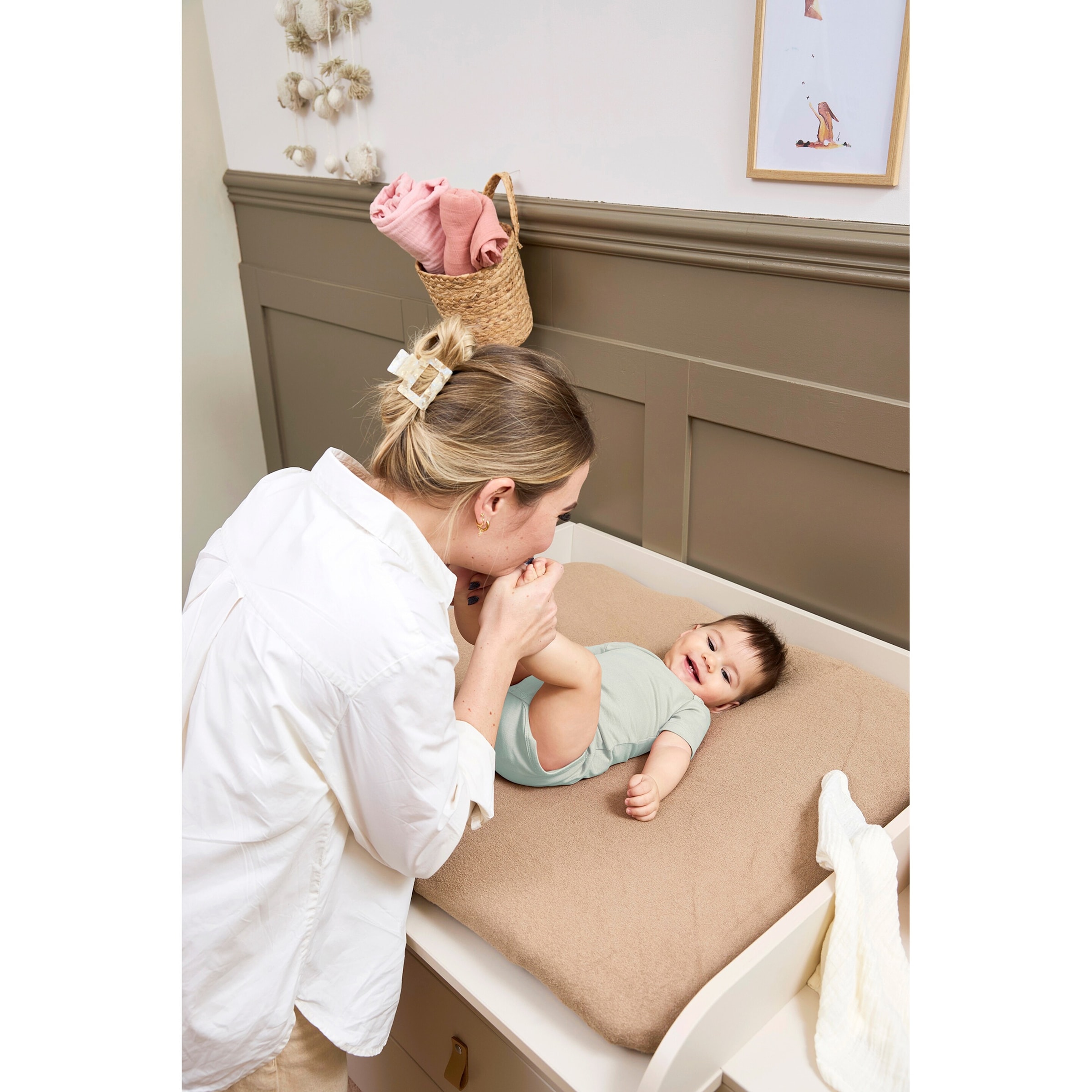 Meyco Baby Wickelauflagenbezug Frottee 85x75 cm