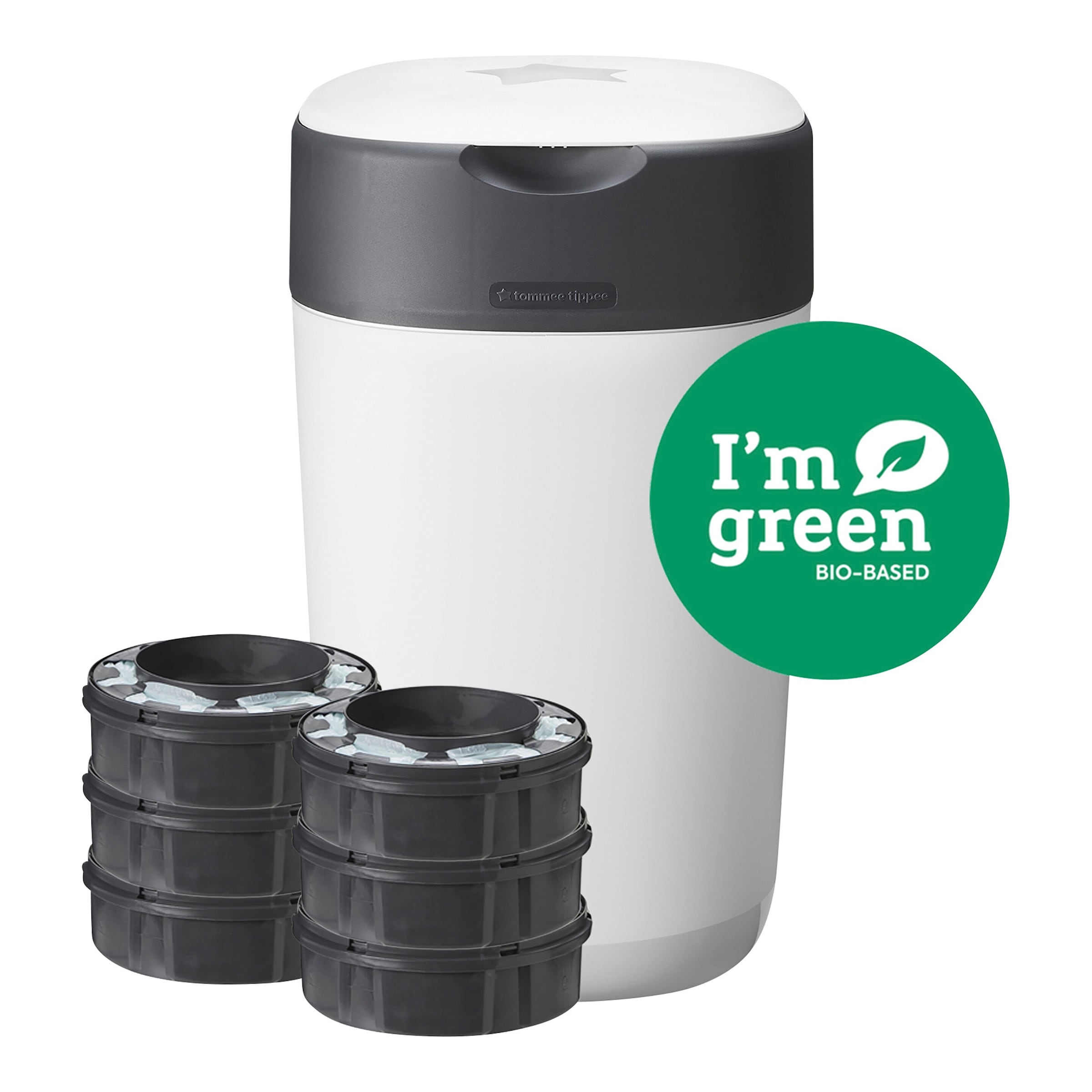 Tommee Tippee Twist & Click Windeleimer Twist & Click inklusive 6er-Pack Nachfüllkassetten