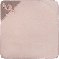Fehn Kapuzenbadetuch 80x80 cm rosa