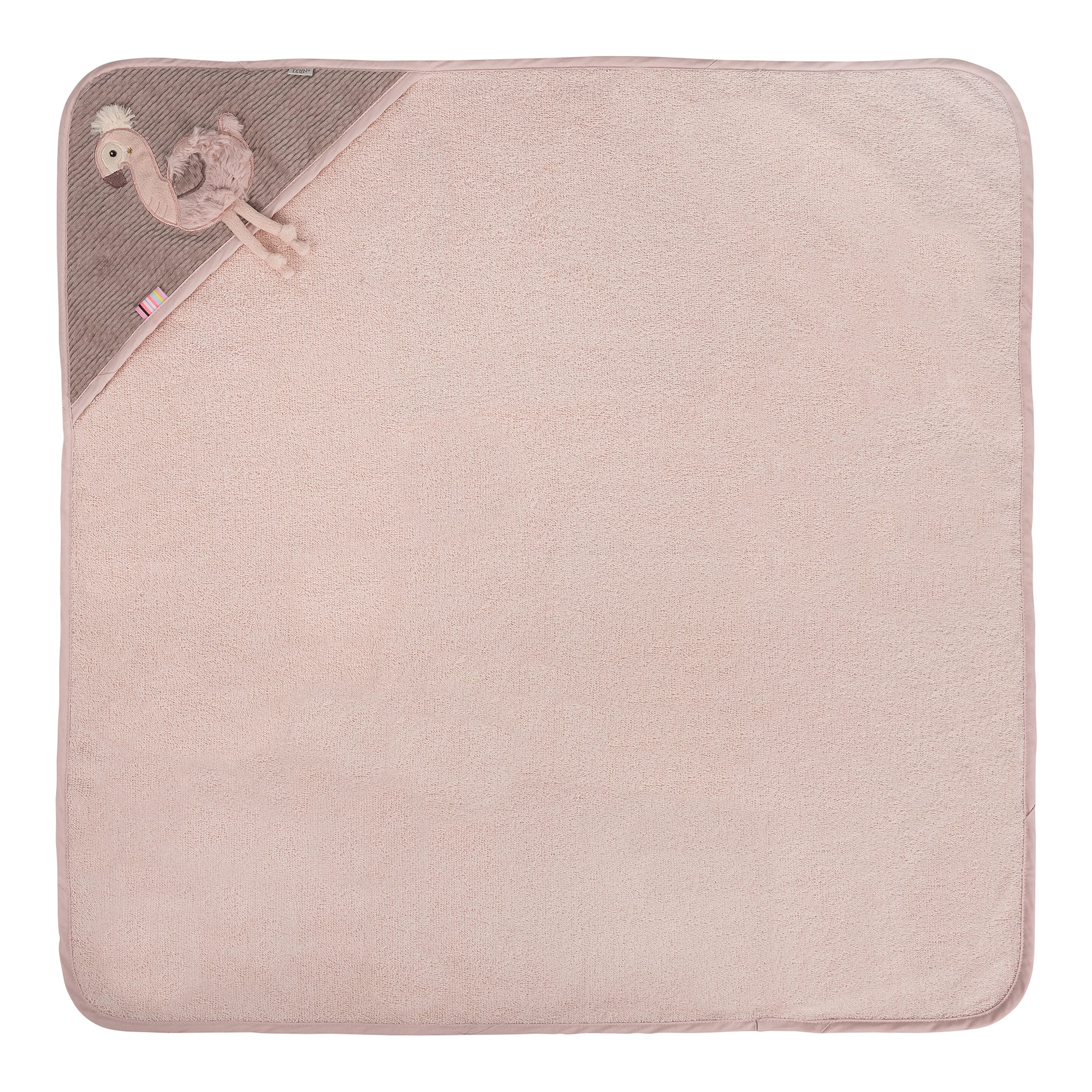 Fehn Kapuzenbadetuch 80x80 cm rosa