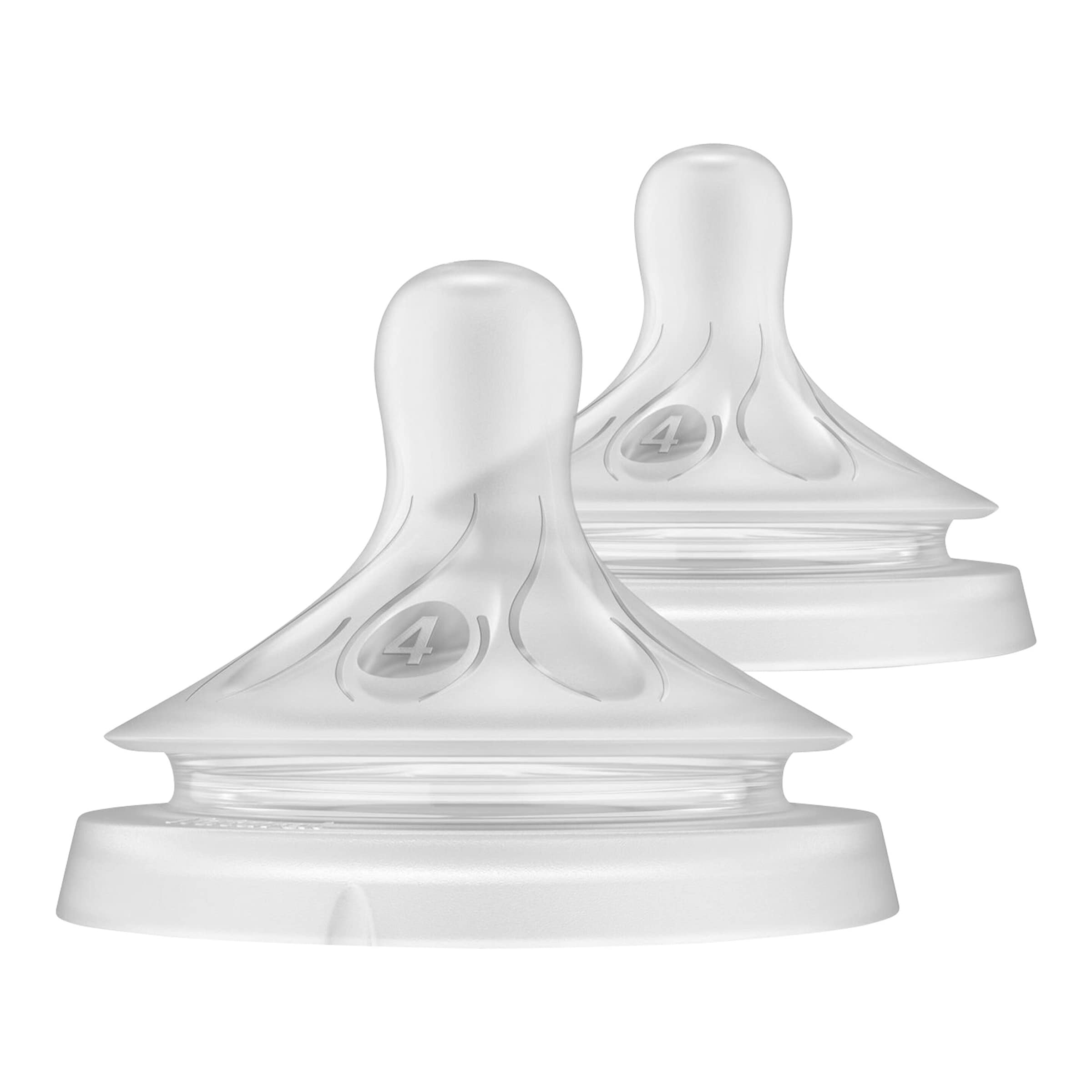 Philips Avent 2er-Pack Natural Response Sauger, Silikon, Stufe 4, ab 3M