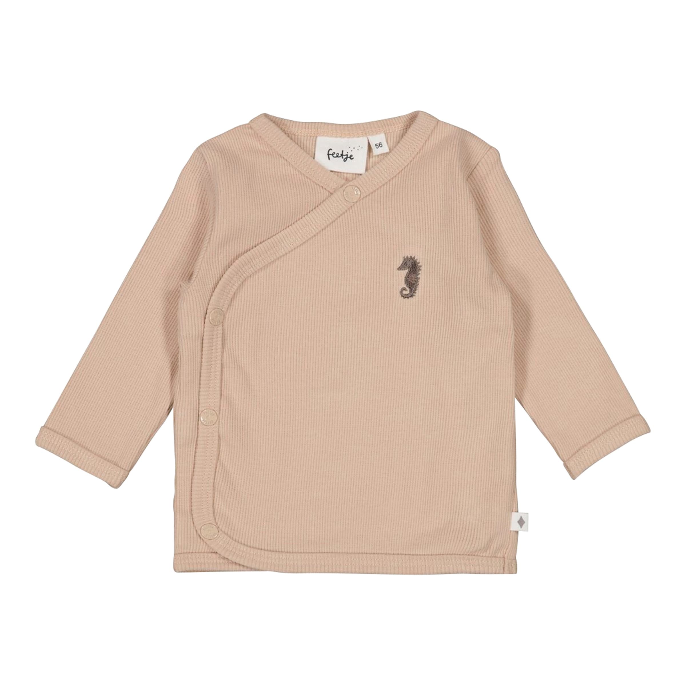 Feetje Wickelshirt langarm Seepferdchen Rippqualität
