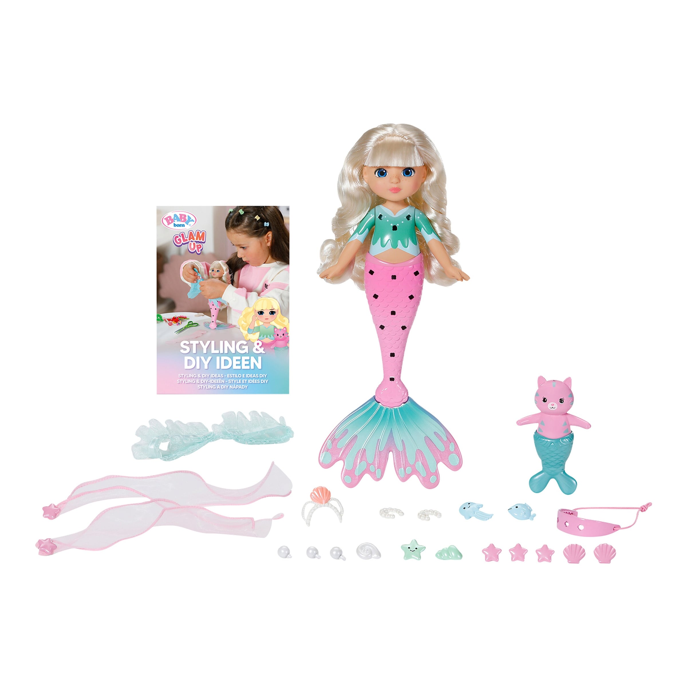 Zapf Creation Baby Born Puppe Meerjungfrau Glam Up Sparkle