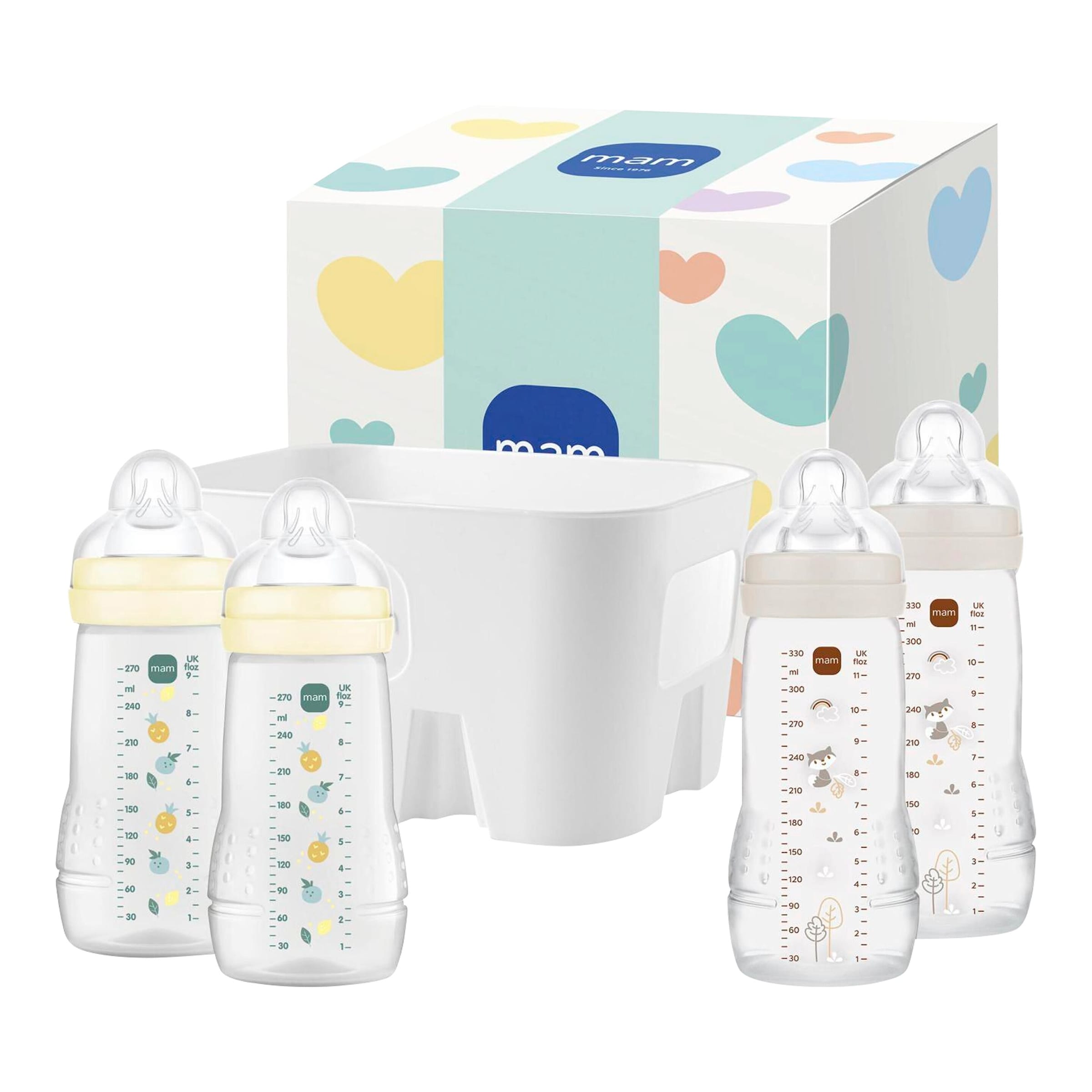 Mam 5-tlg. Easy Active Flaschen Set mit Korb