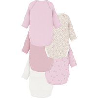 Petit Bateau 5er-Pack Wickelbodys langarm Ringel Blumen