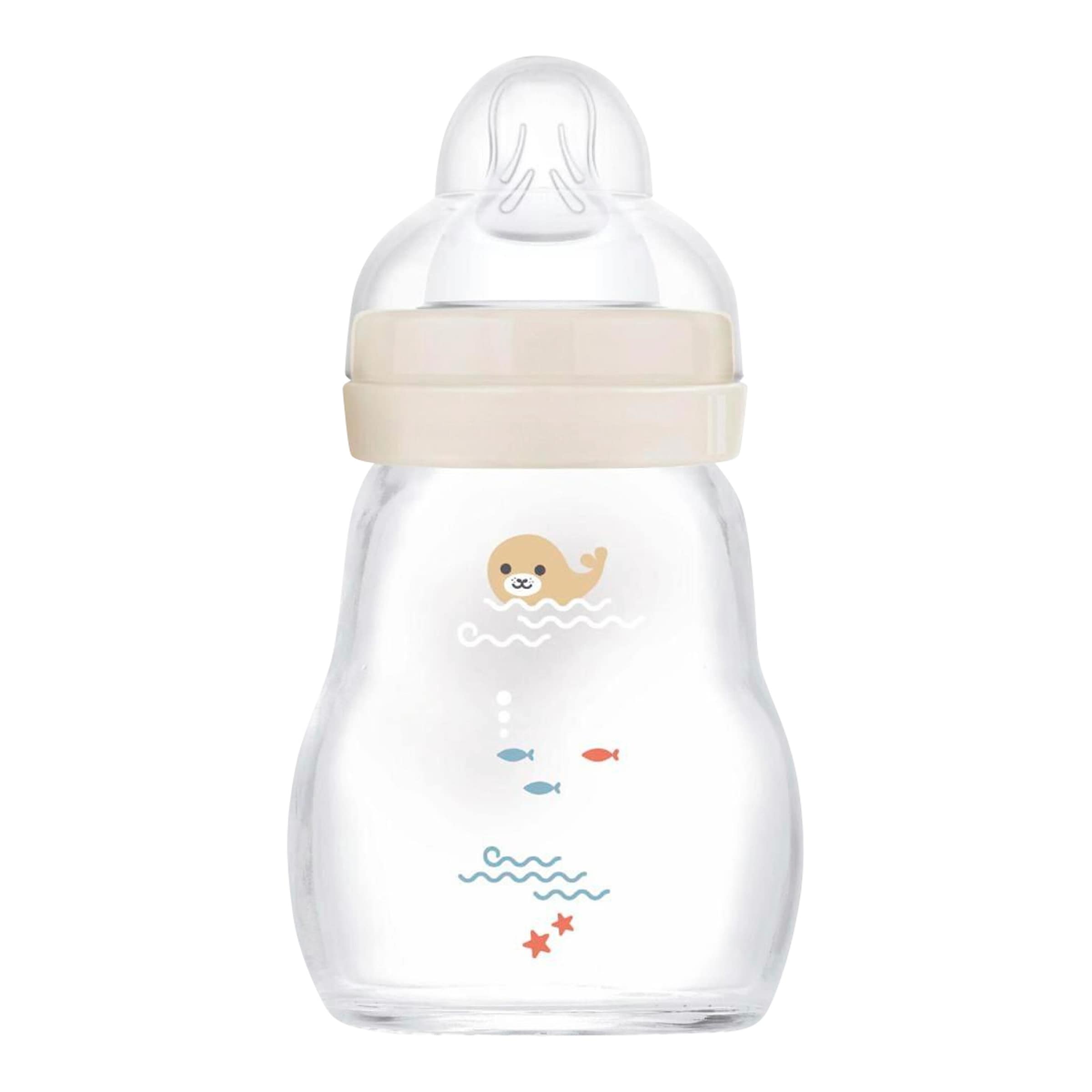 Mam Babyflasche Feel Good matt, Glas, 170 ml, ab 0M