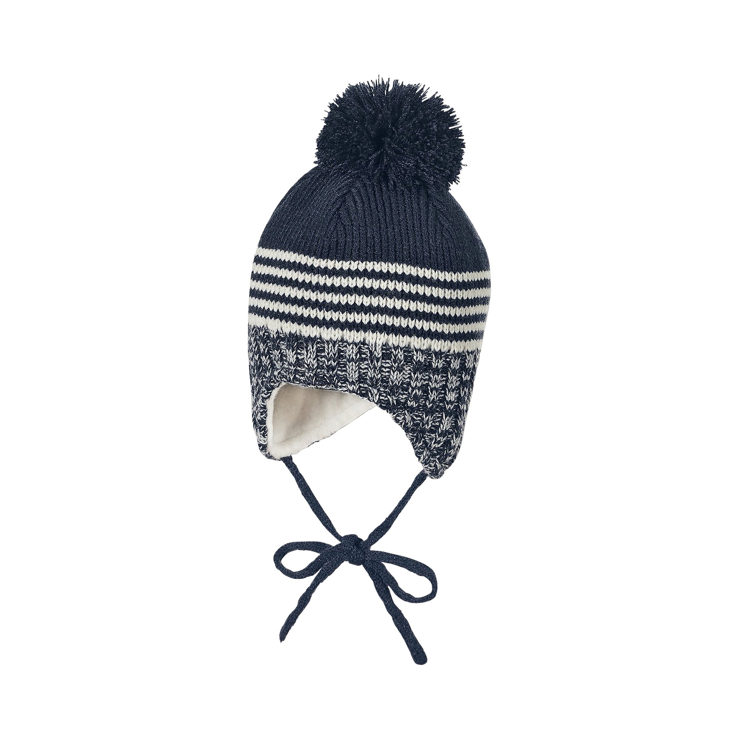 Sterntaler Wintermütze Strick Bommel