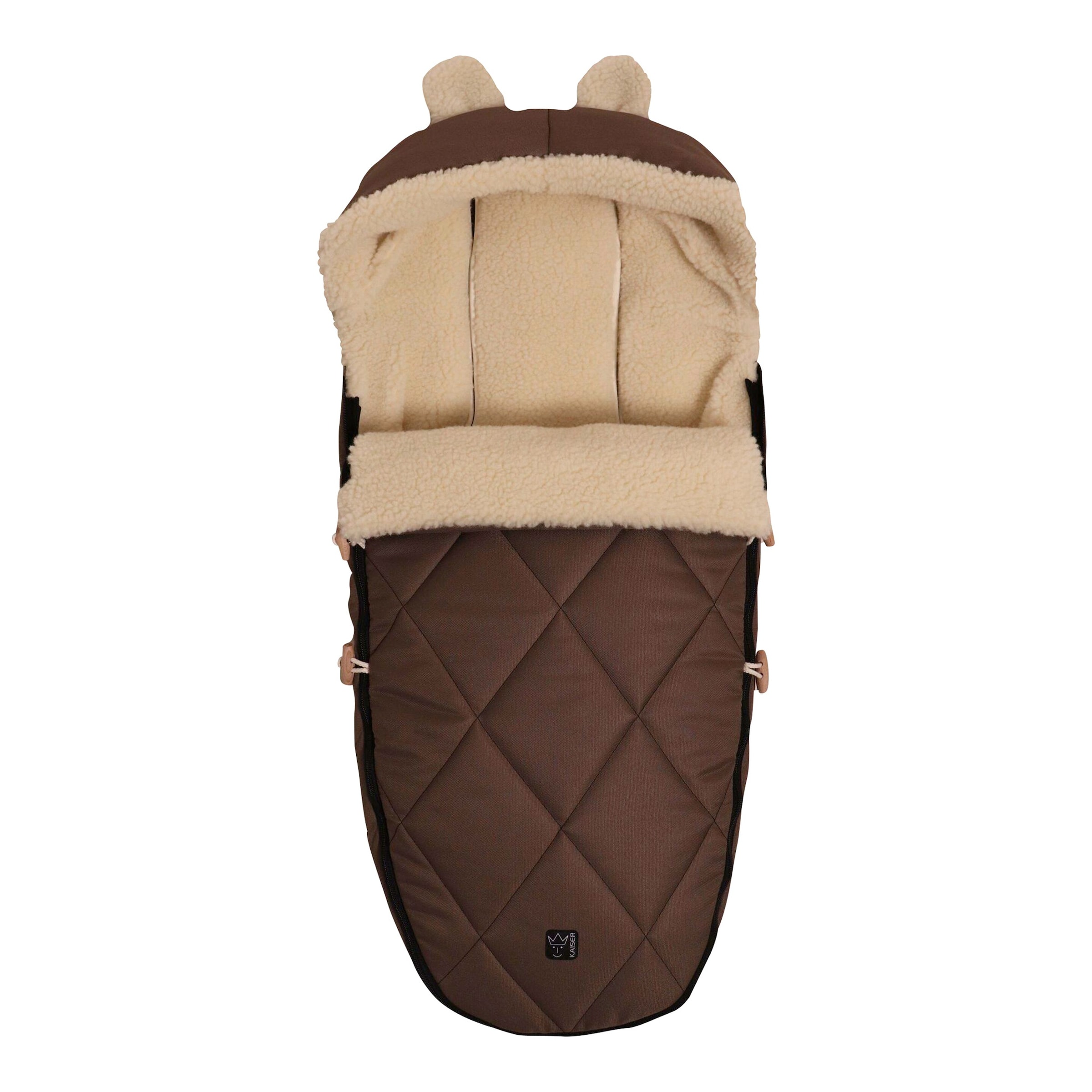 Kaiser Winterfußsack XL EARS WOOL grün