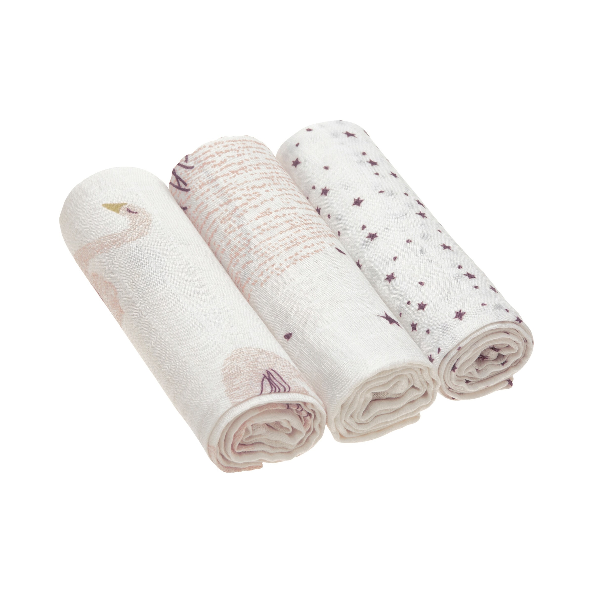Lässig 3er-Pack Mullwindel Soft Swaddle L 80x80 cm