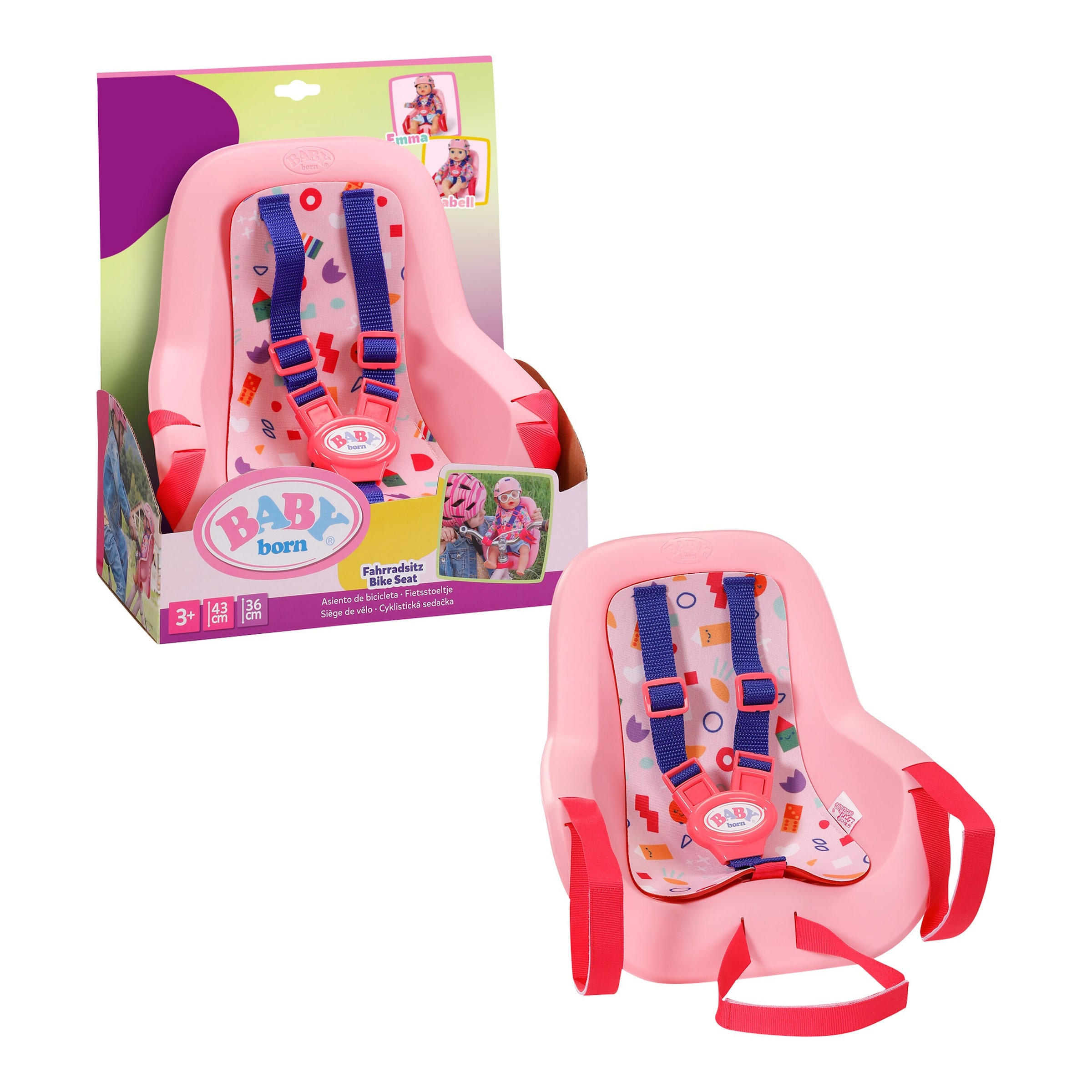 Zapf Creation Baby Born Puppen Fahrradsitz
