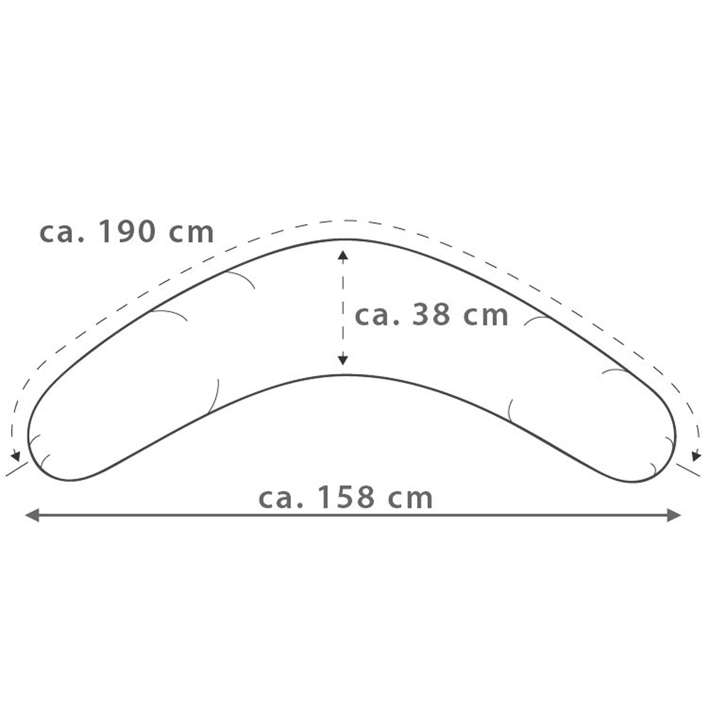 Theraline Original Stillkissenbezug Bamboo Collection 190 cm