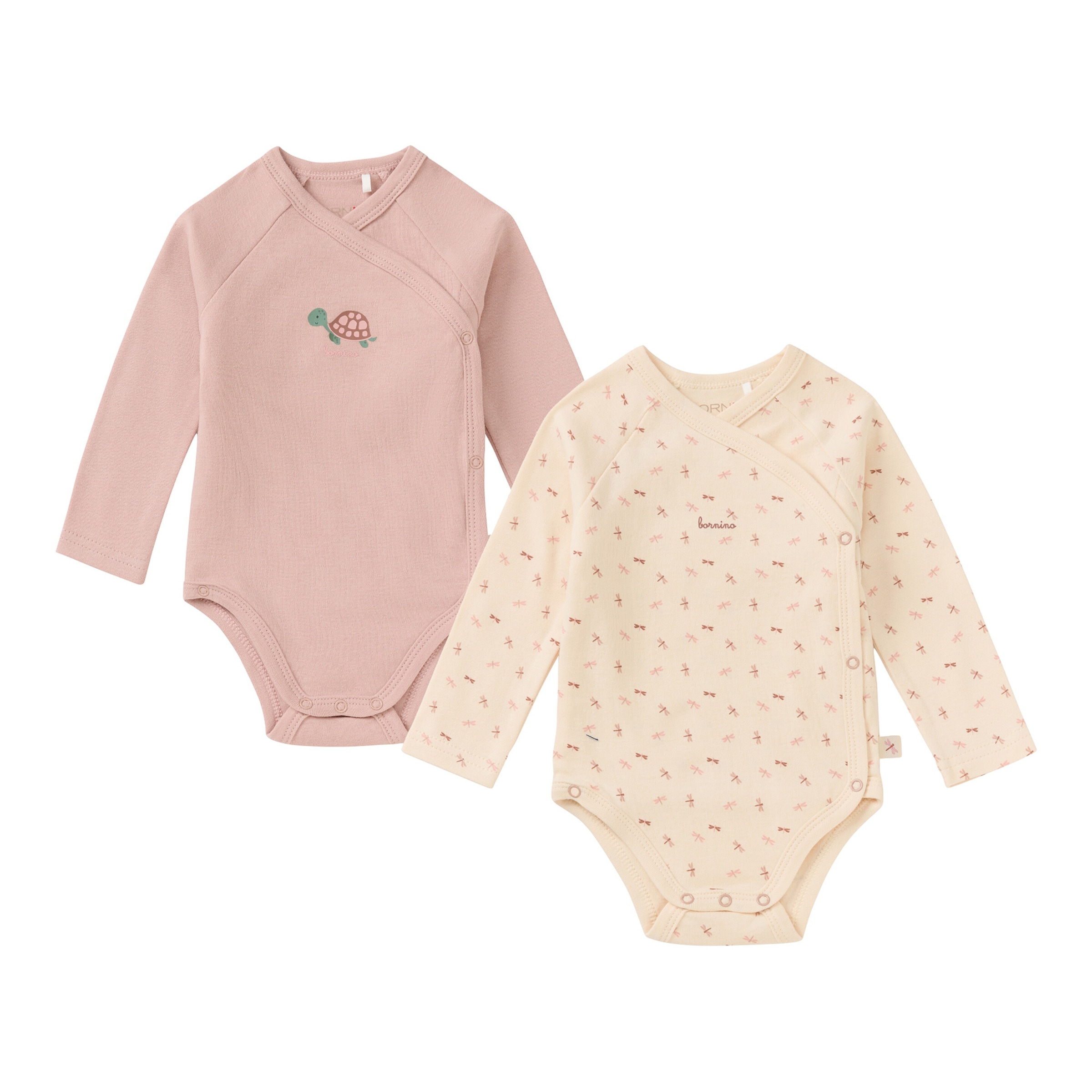Bornino Wild Nature 2er-Pack Wickelbodys langarm Wild Nature