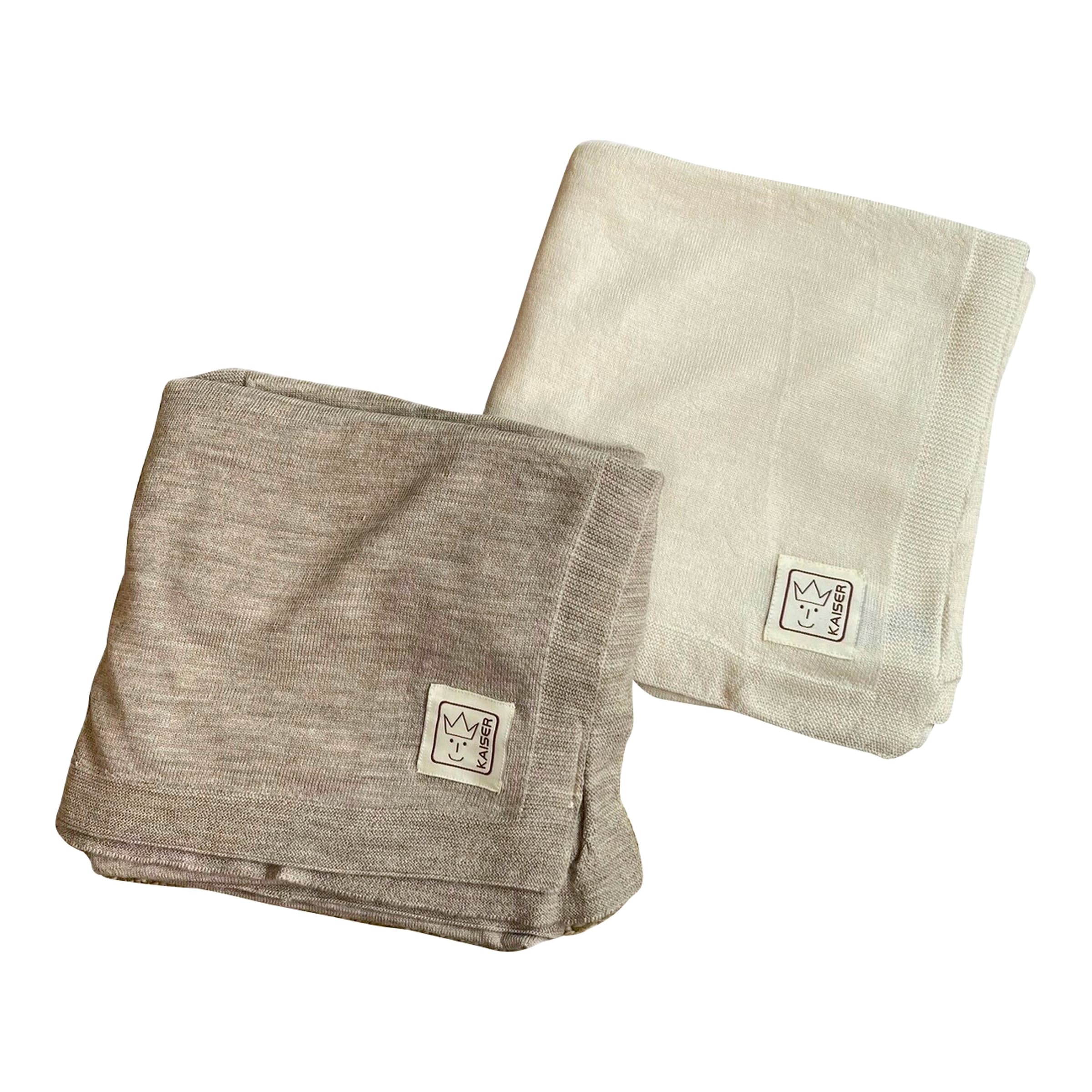 Kaiser Babydecke Wool Plain aus Merino-Wolle 80x100 cm