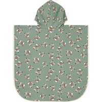 Lässig Wende-Badeponcho Dackel Roller grün | mehrfarbig
