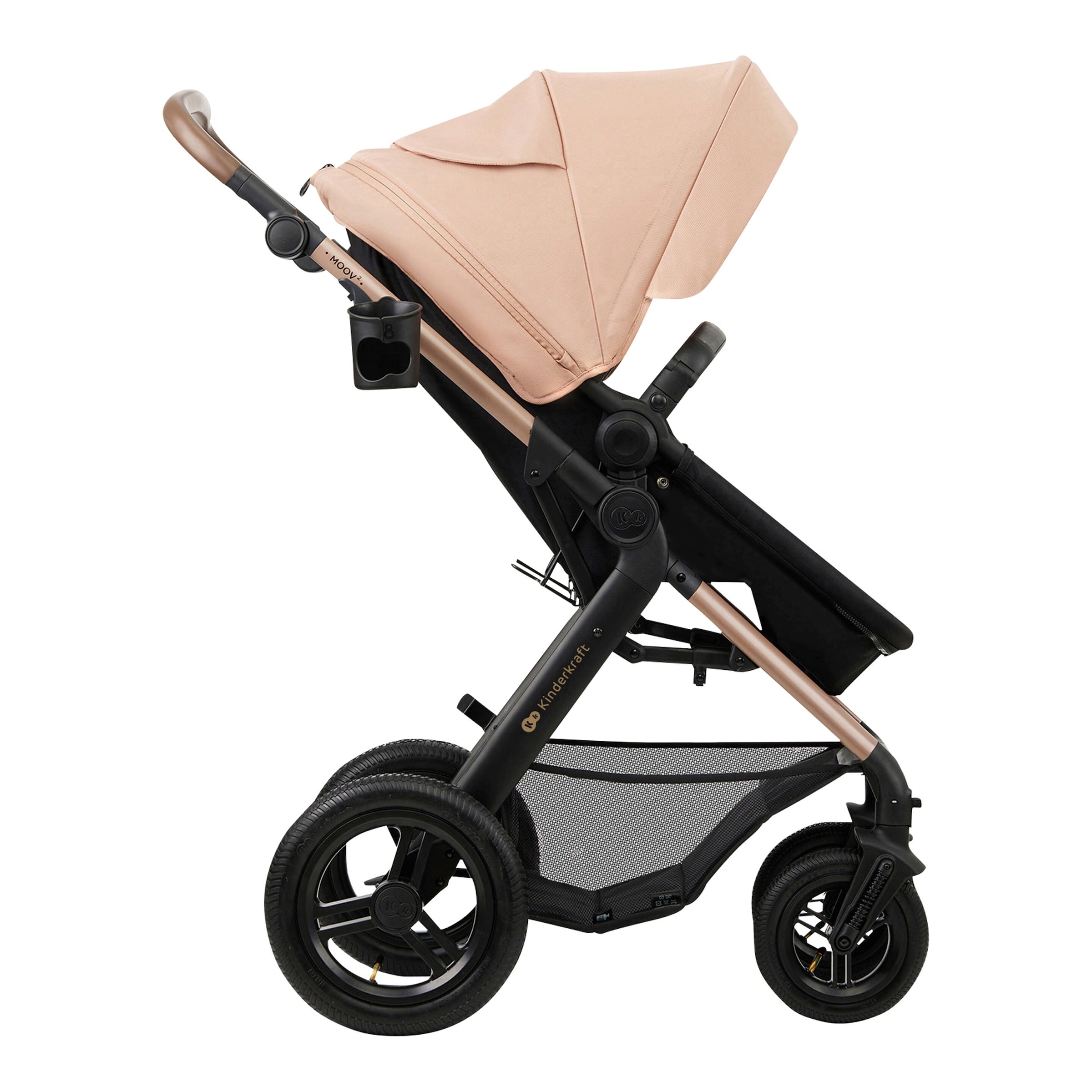 Kinderkraft Kombikinderwagen MOOV 2 Air Trio-Set inkl. Babyschale MINK PRO beige