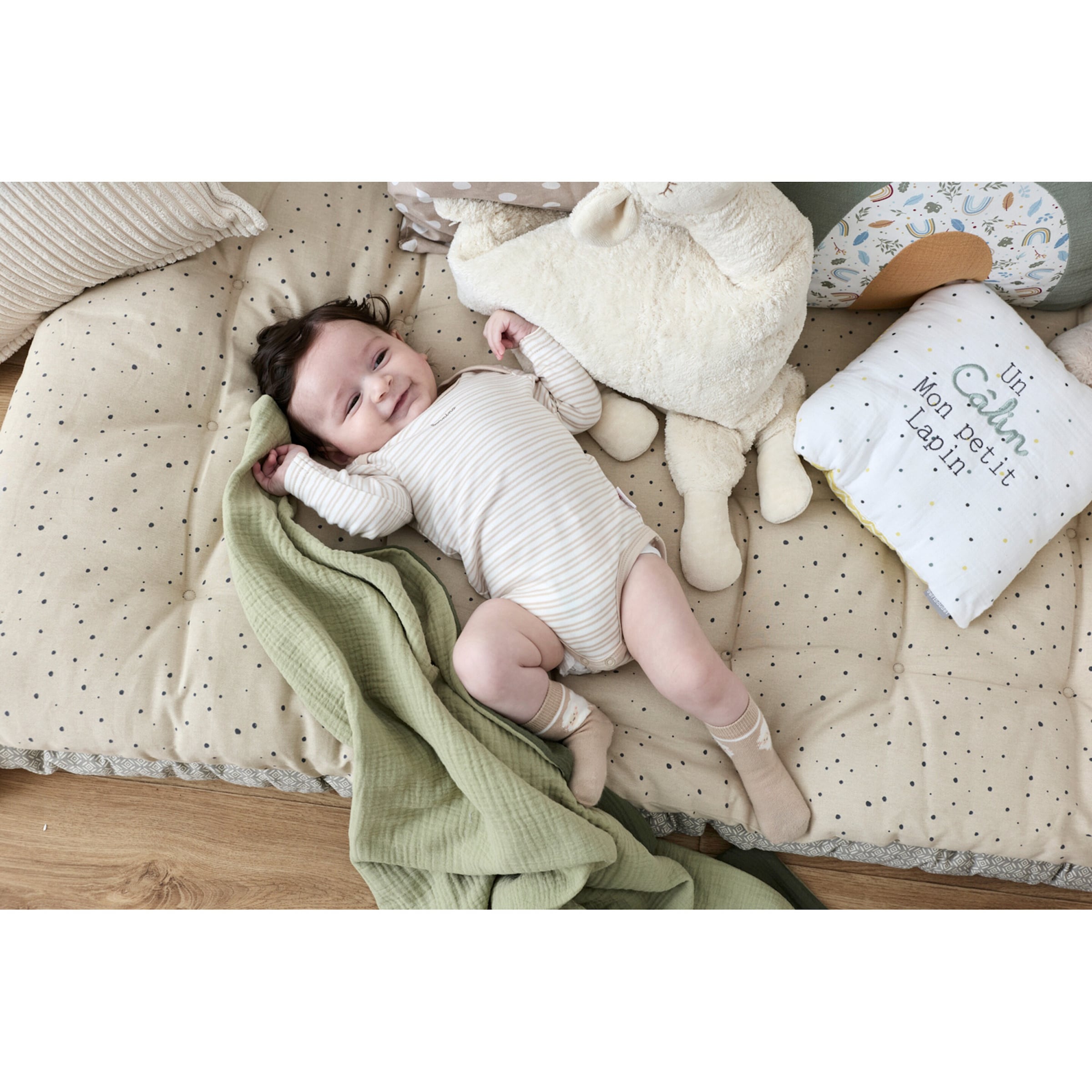 Bornino Home Wende-Kuscheldecke Musselin 75x100 cm
