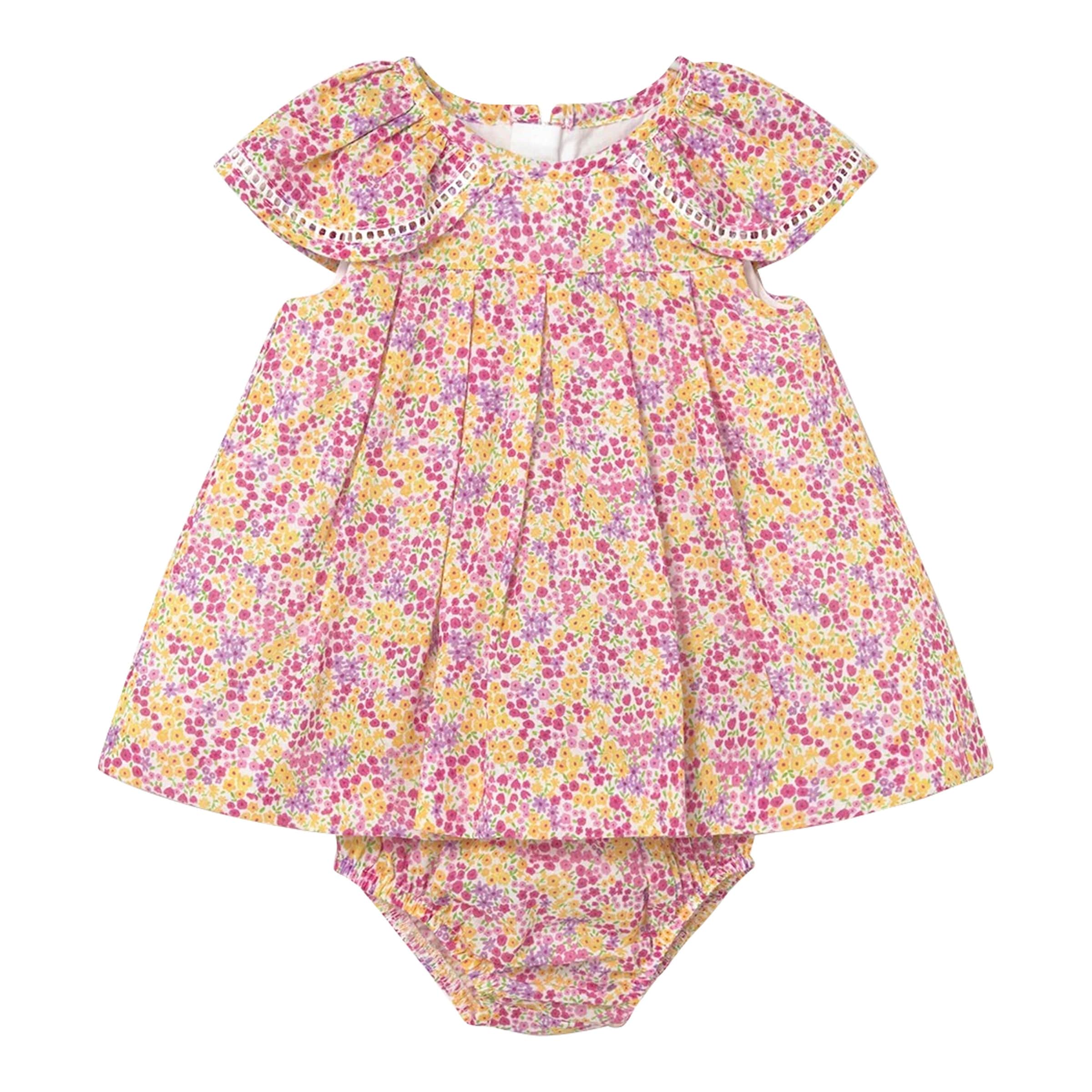 Mayoral Webkleid kurzarm Blumen