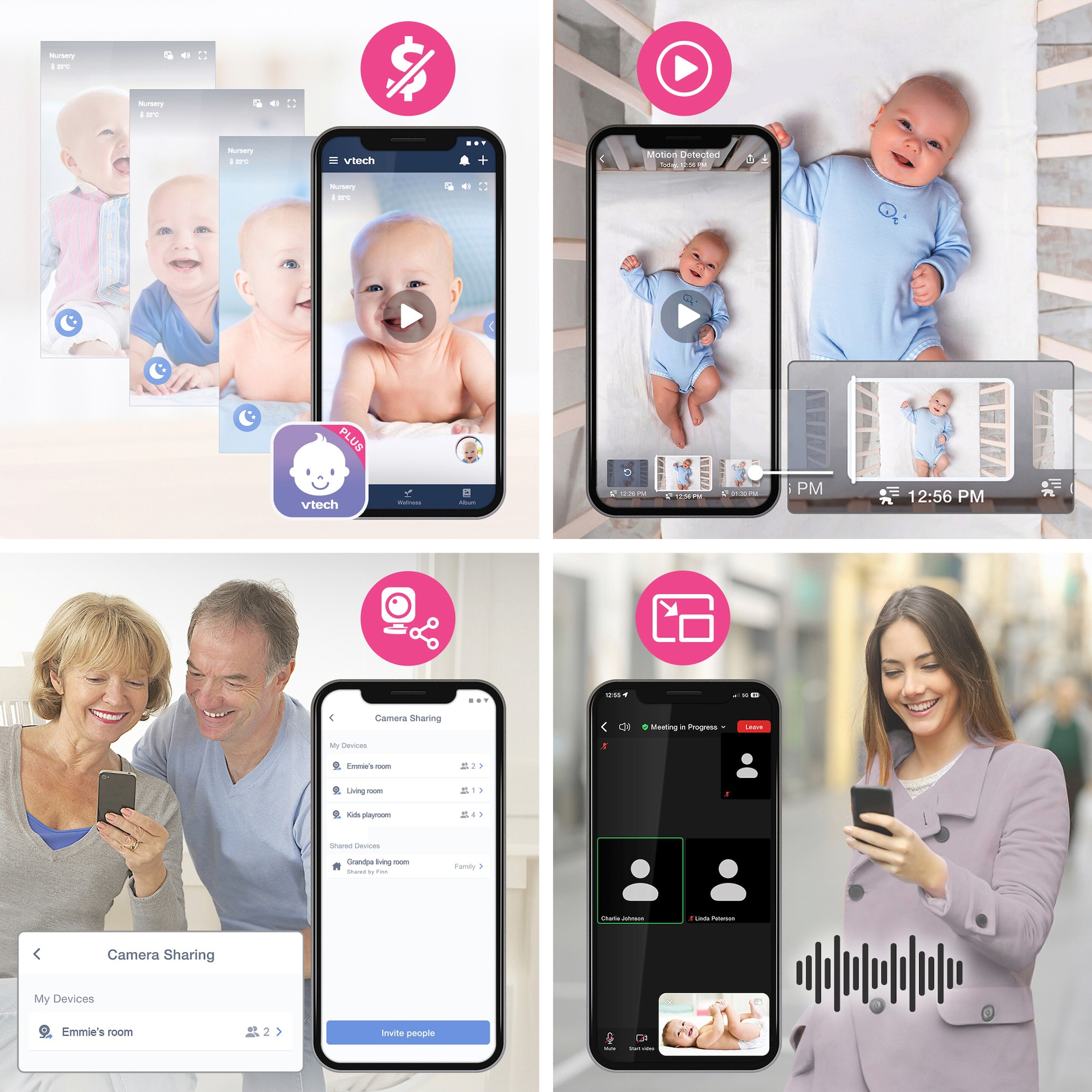 Vtech Babyphone mit Kamera RM4761, 300 m