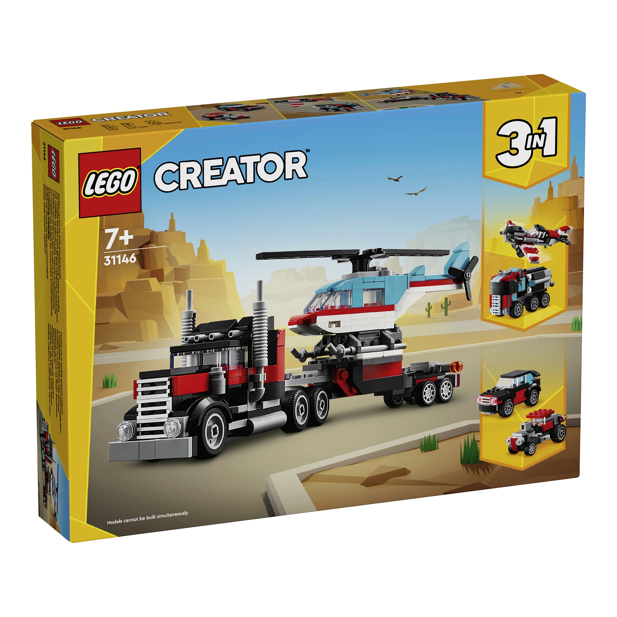 Lego® Creator 31146 Tieflader mit Hubschrauber