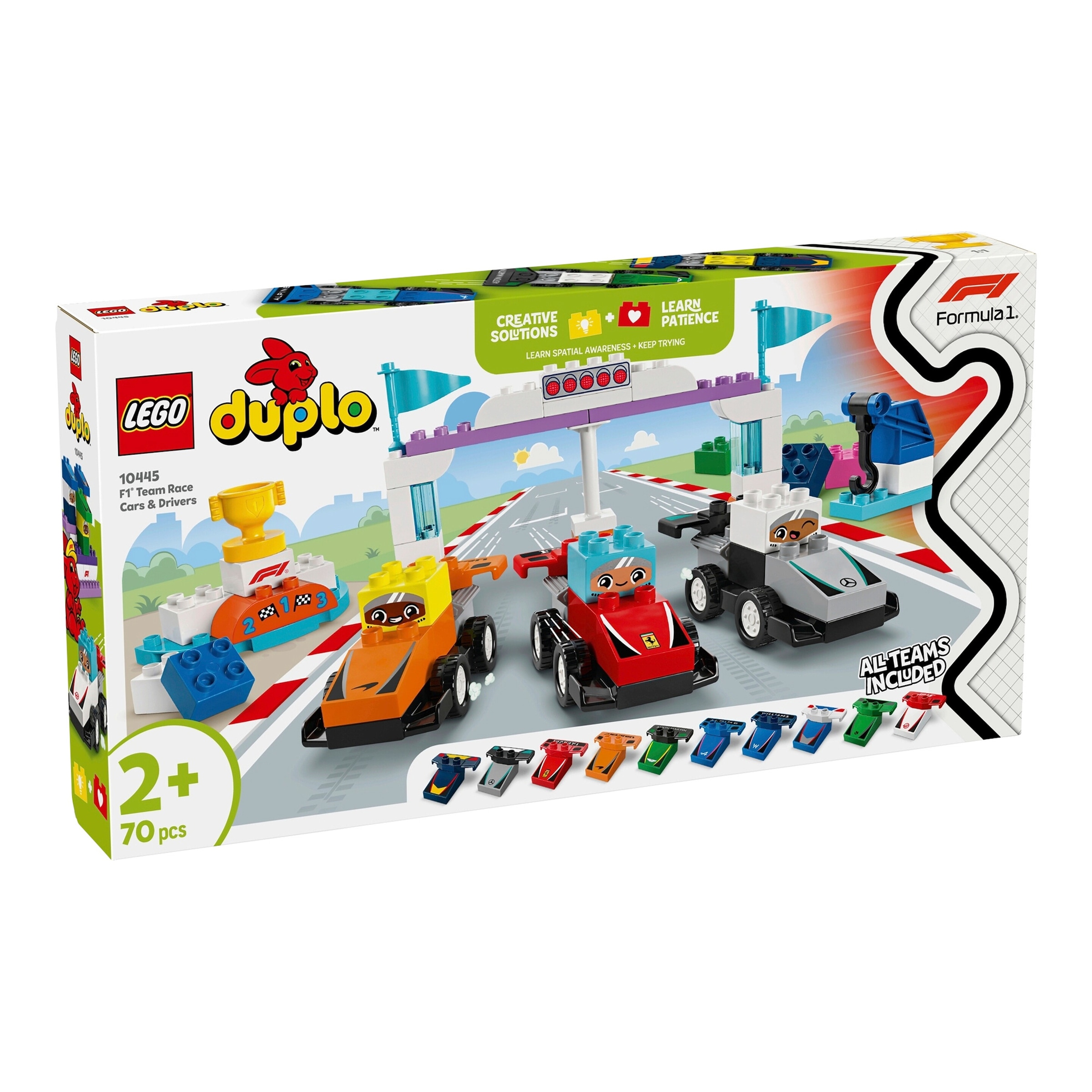 Lego® Duplo® 10445 F1® Team Rennautos mit Rennfahrern
