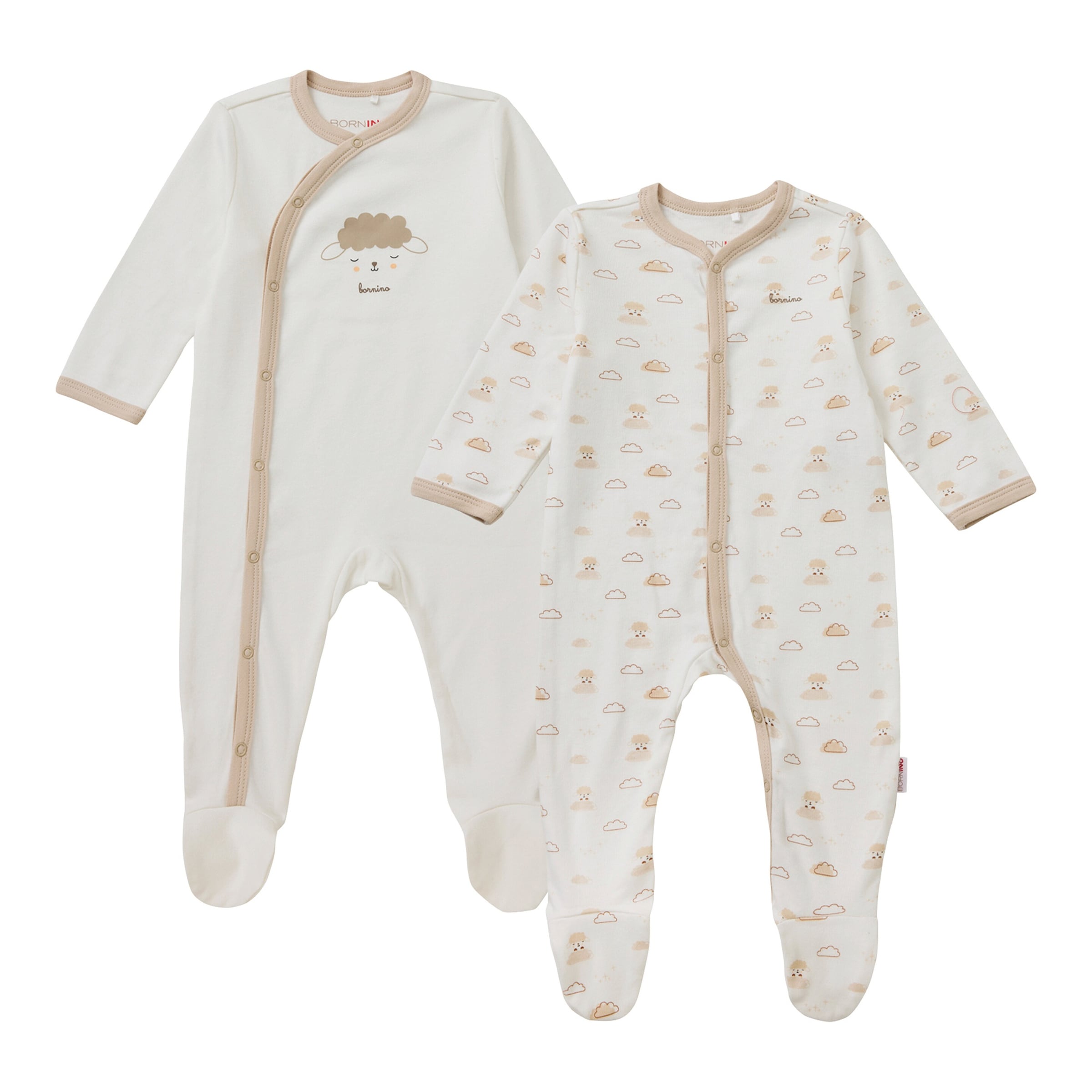 Bornino Lieblinge 2er-Pack Schlafoveralls