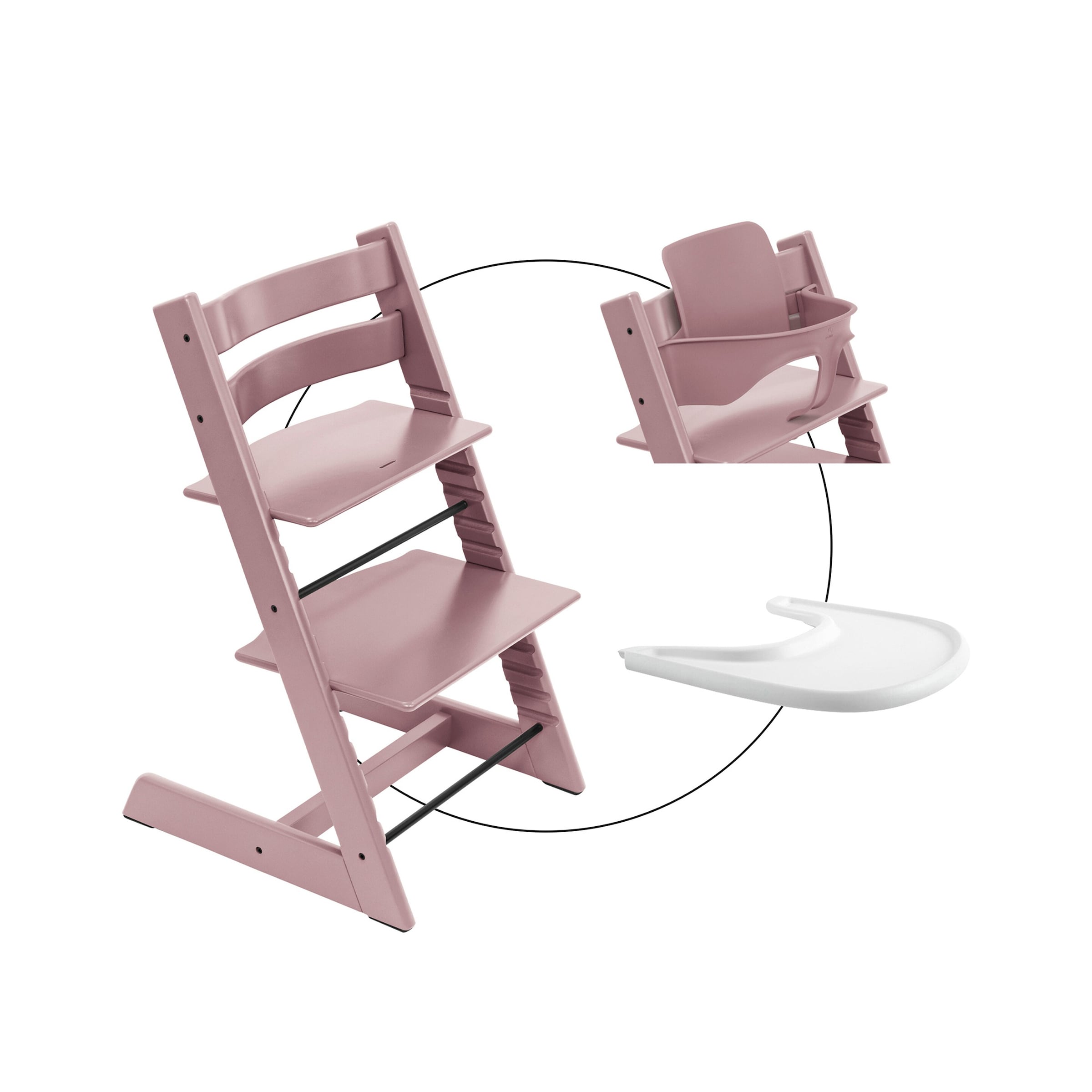 Stokke® Tripp Trapp® Bundle Treppenhochstuhl inklusive Babyset & Tray