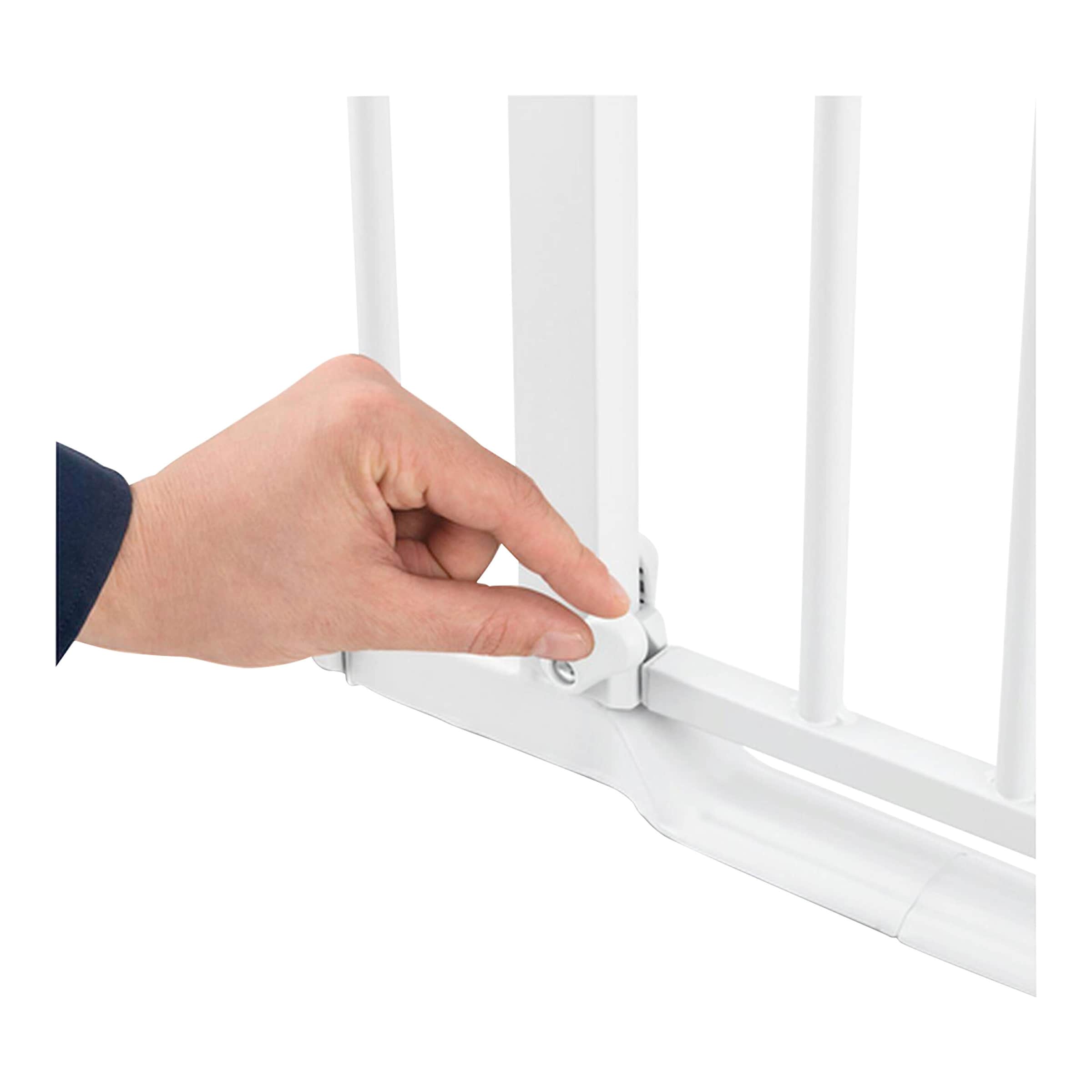 Hauck Tür- & Treppenschutzgitter Clear Step Autoclose 2 inkl. Verlängerung 21 cm, 96-101 cm