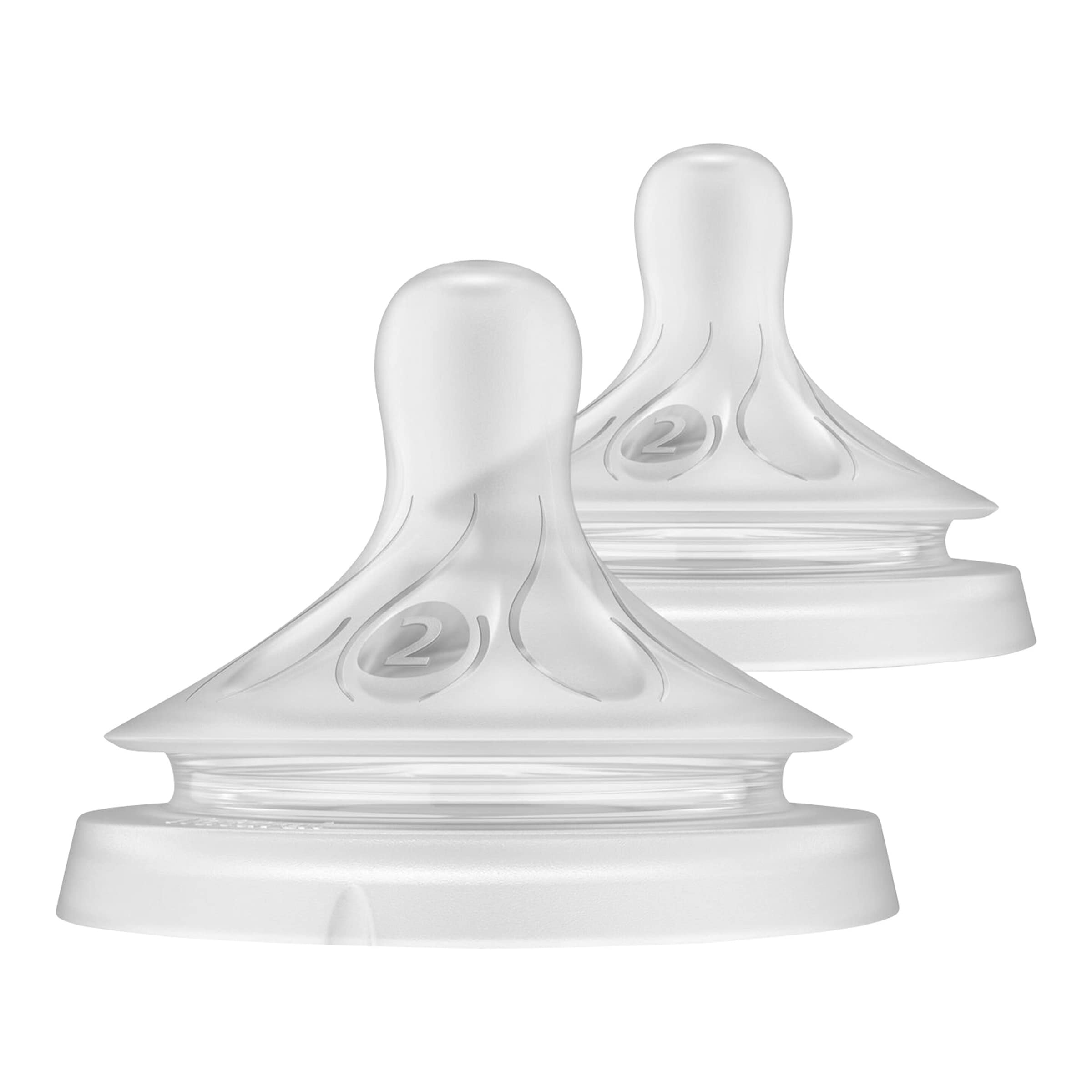 Philips Avent 2er-Pack Natural Response Sauger, Silikon, Stufe 2, ab Geburt