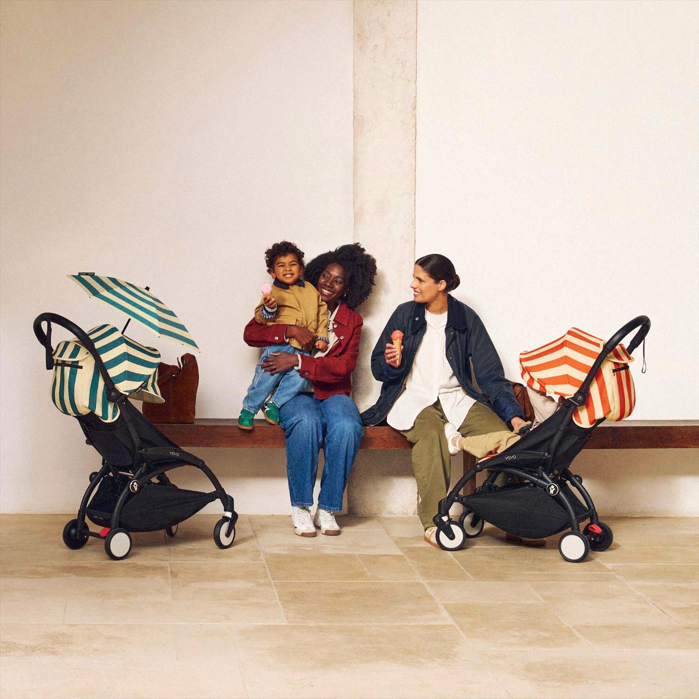 Stokke® yoyo3 Buggy Riviera orange | weiß