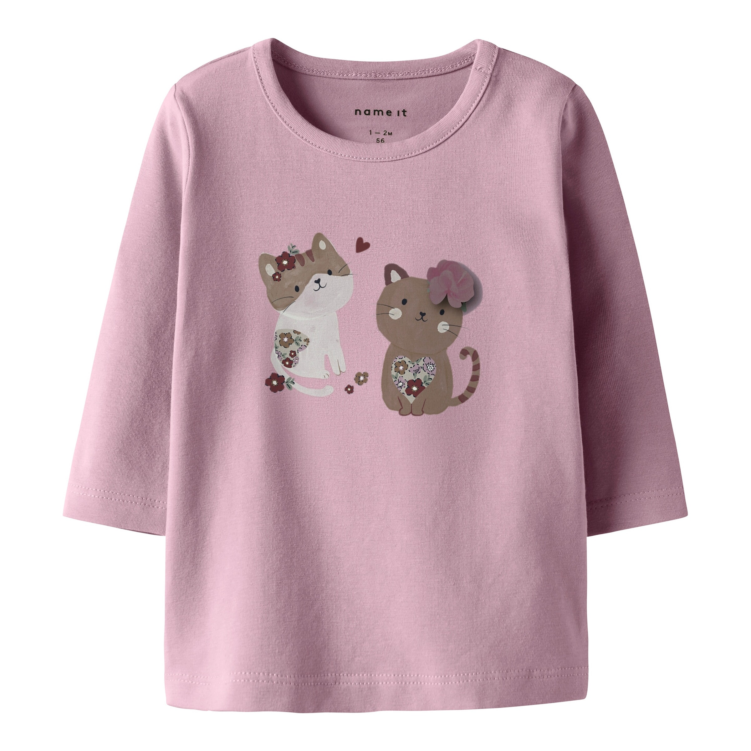 Name It Shirt langarm Katzen