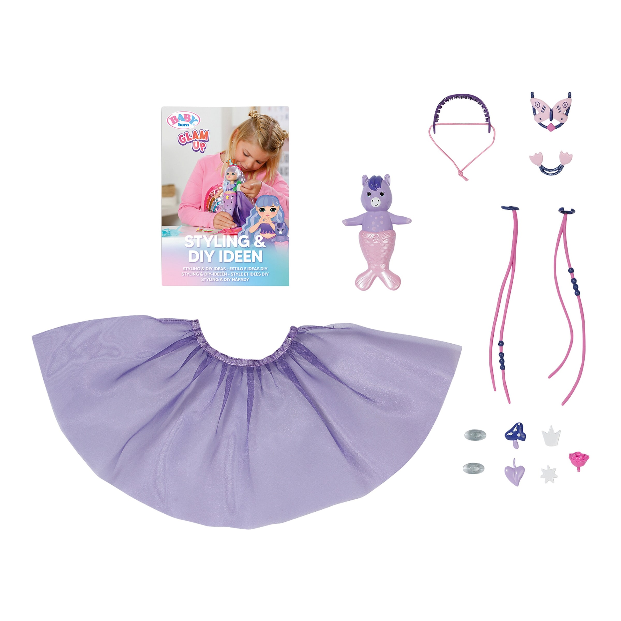 Zapf Creation Baby Born Puppe Meerjungfrau Glam Up Aura