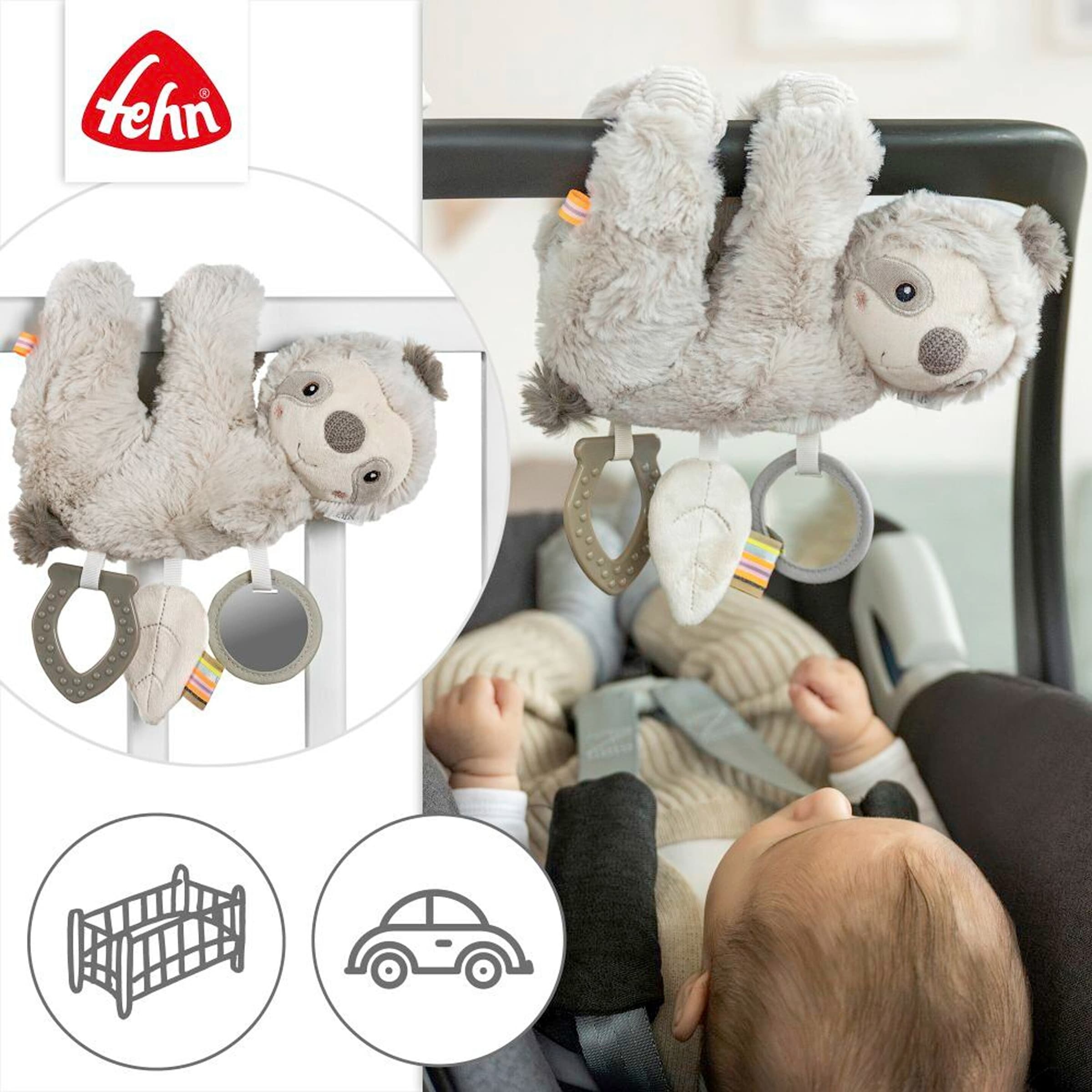 Fehn Hängespielzeug Activity-Faultier 22cm