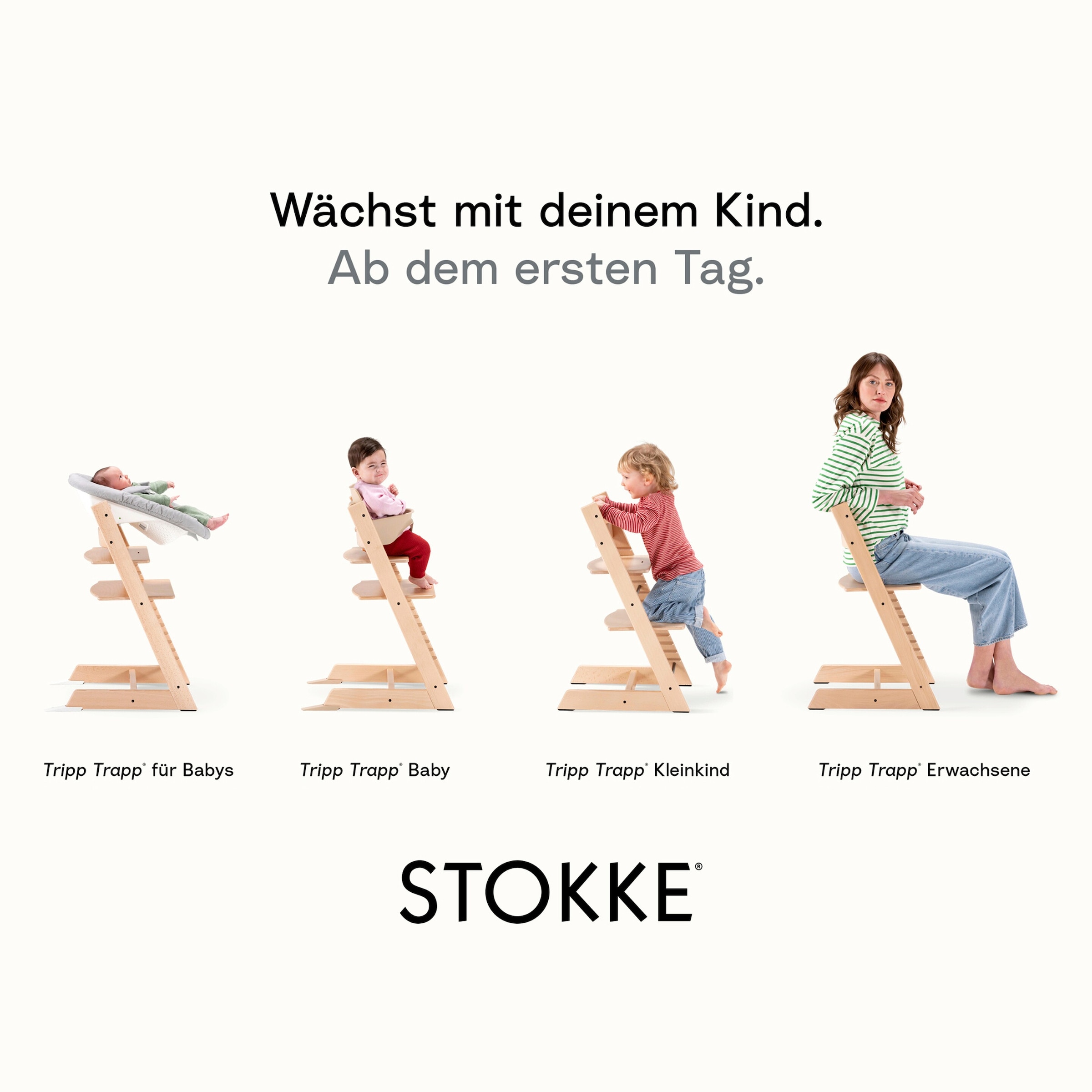 Stokke® Tripp Trapp® Treppenhochstuhl mit Gravur
