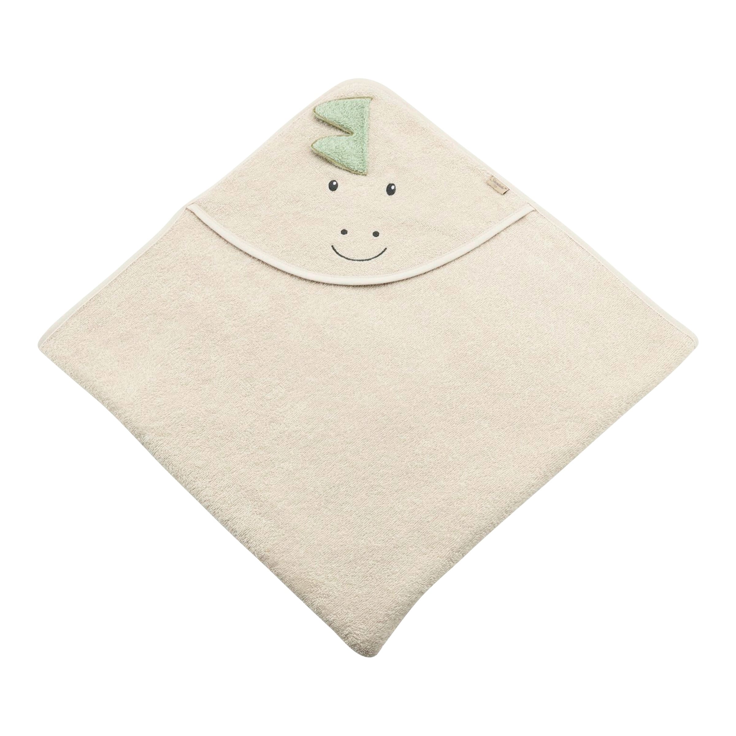 Sterntaler Kapuzenbadetuch mit Applikation 100x100 cm beige