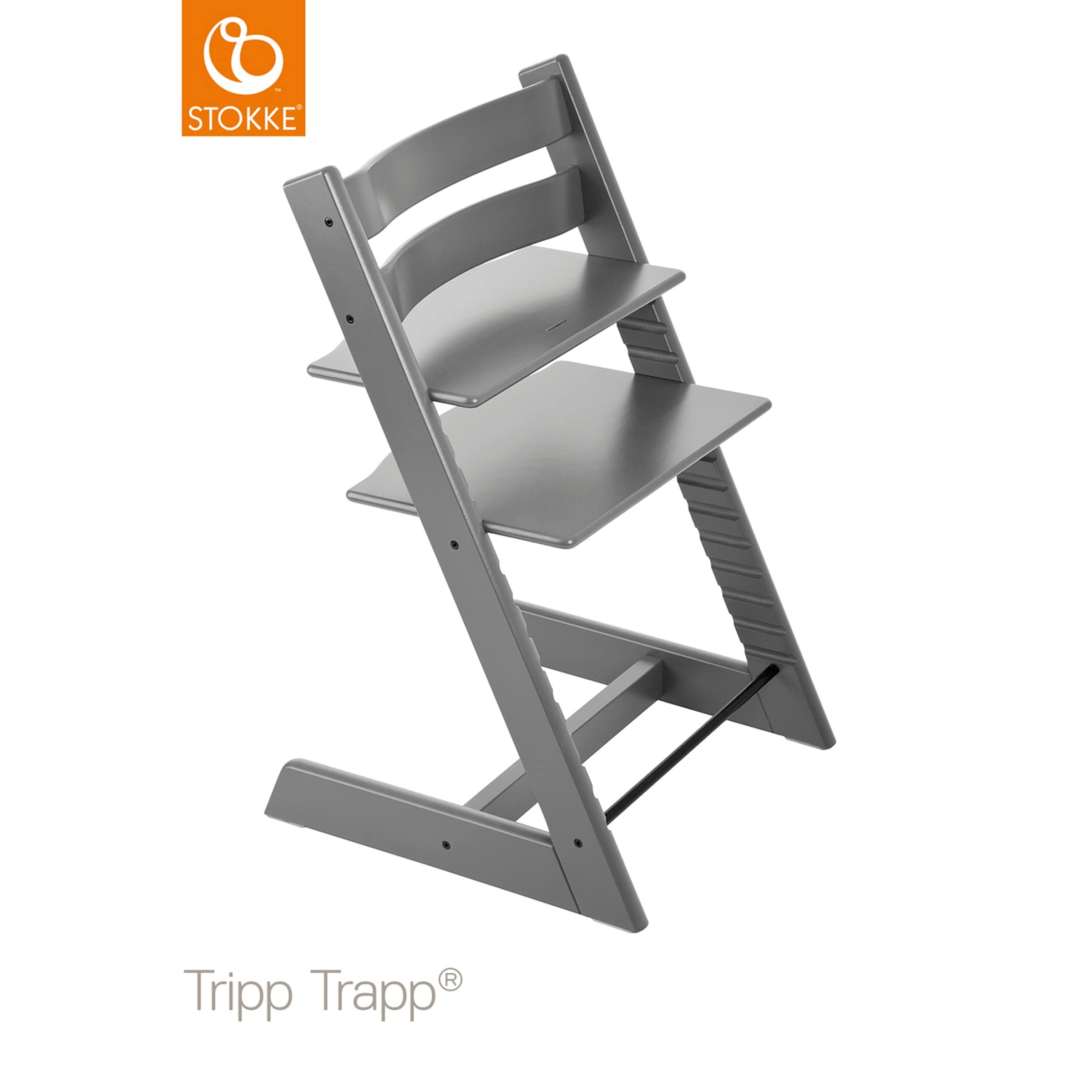 Stokke® Tripp Trapp® Bundle Treppenhochstuhl inkl. Newbornset Light Grey & Babyset