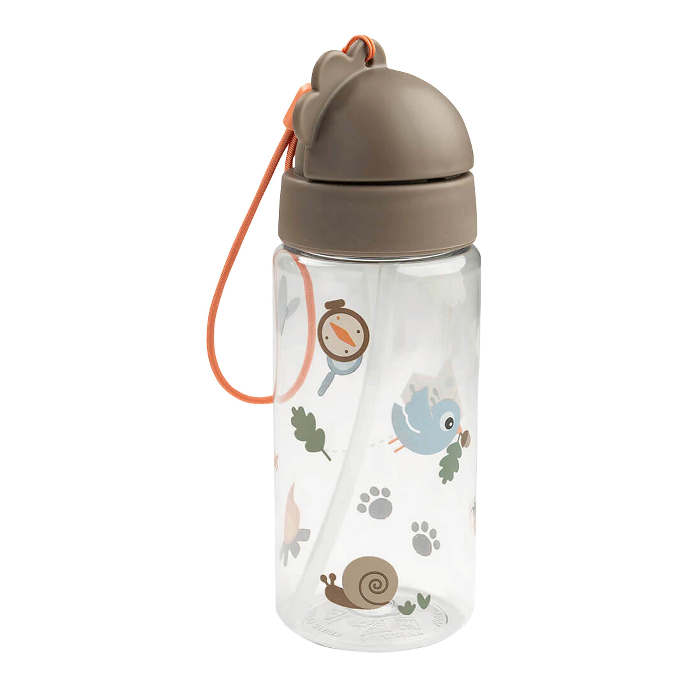 Done By Deer Trinkflasche mit Strohhalm, 350ml