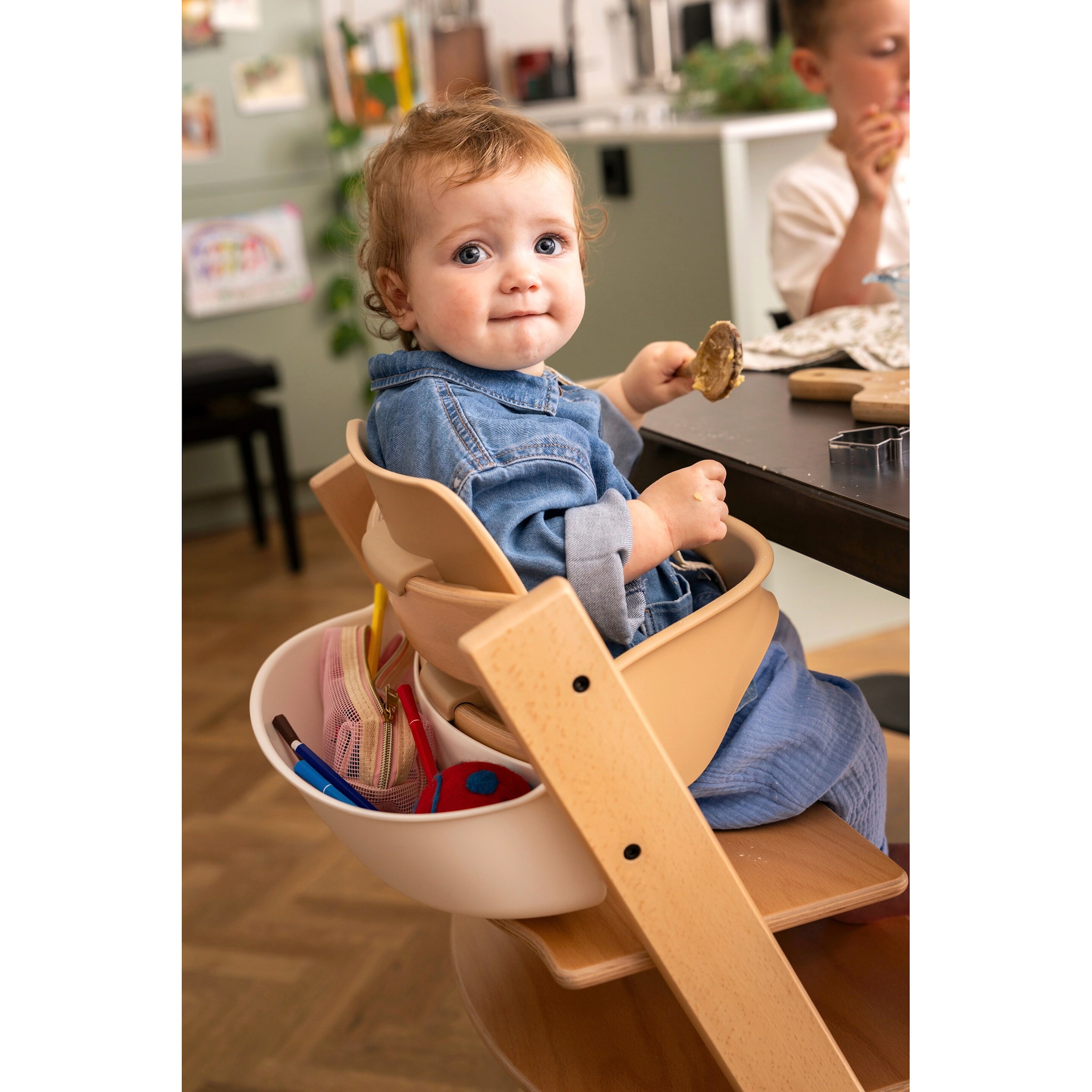 Stokke® Tripp Trapp® Bundle Treppenhochstuhl inkl. Newbornset Light Grey & Babyset