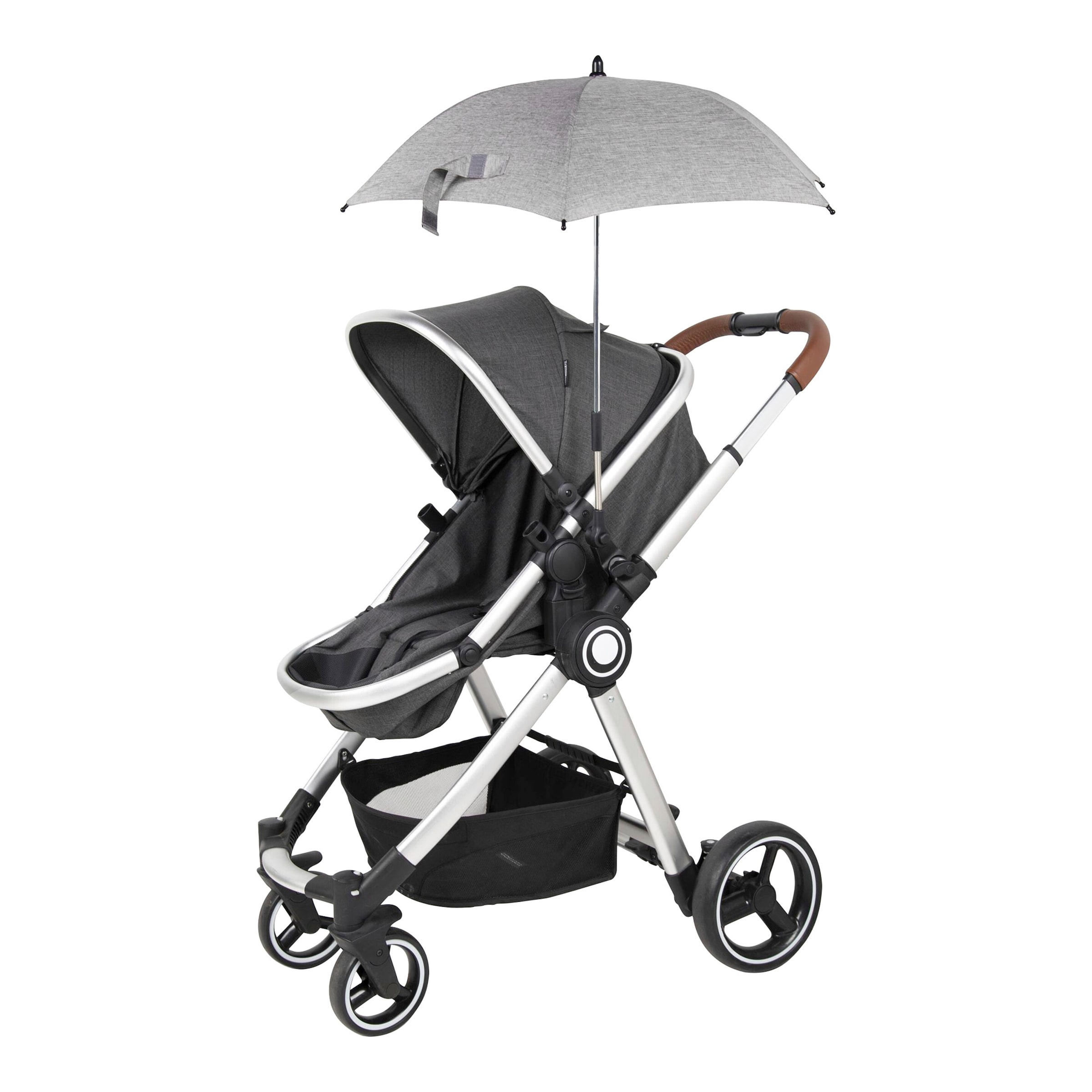 Babycab Universal Sonnenschirm für Kinderwagen grau