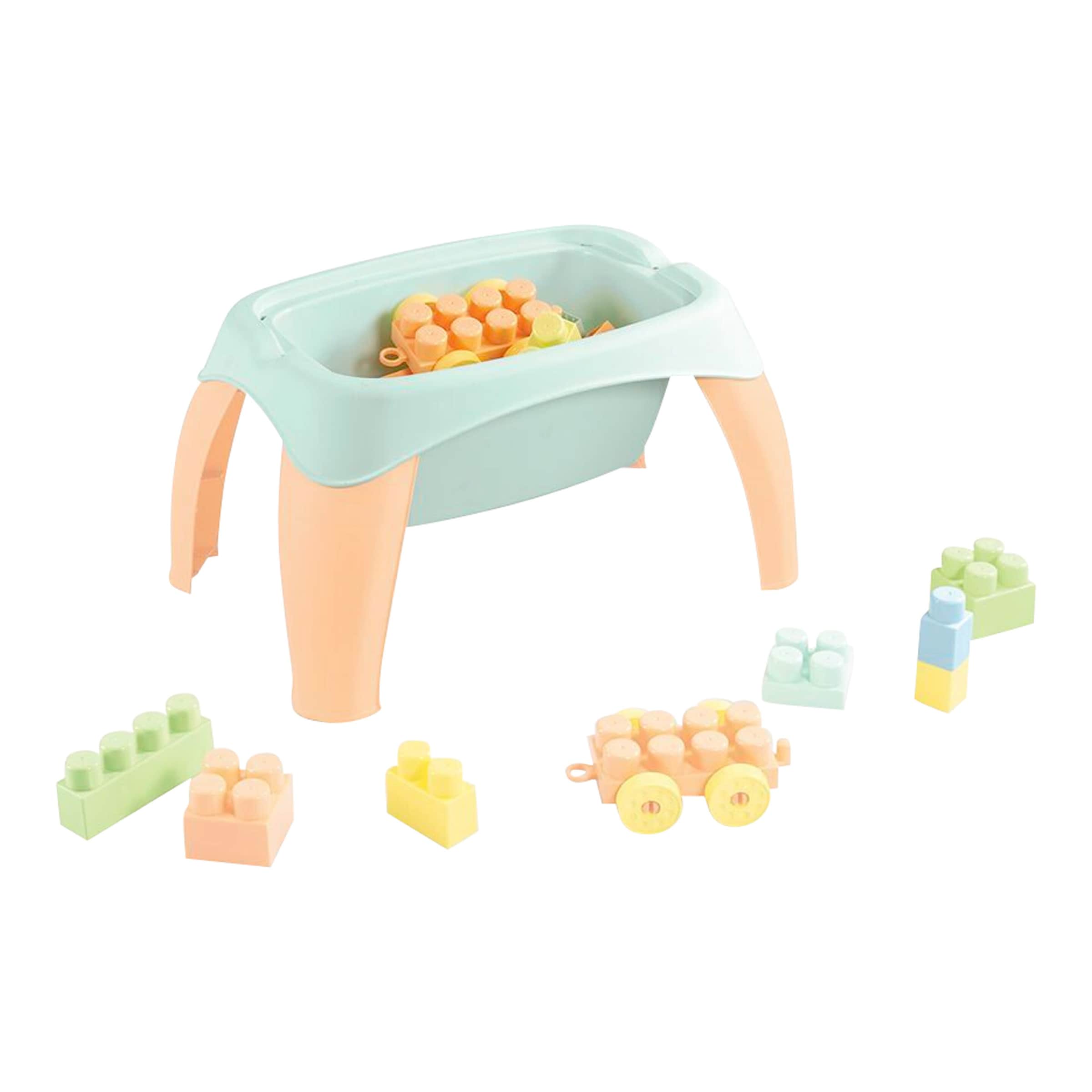 Dolu Activity-Spieltisch mit 30 Bausteinen