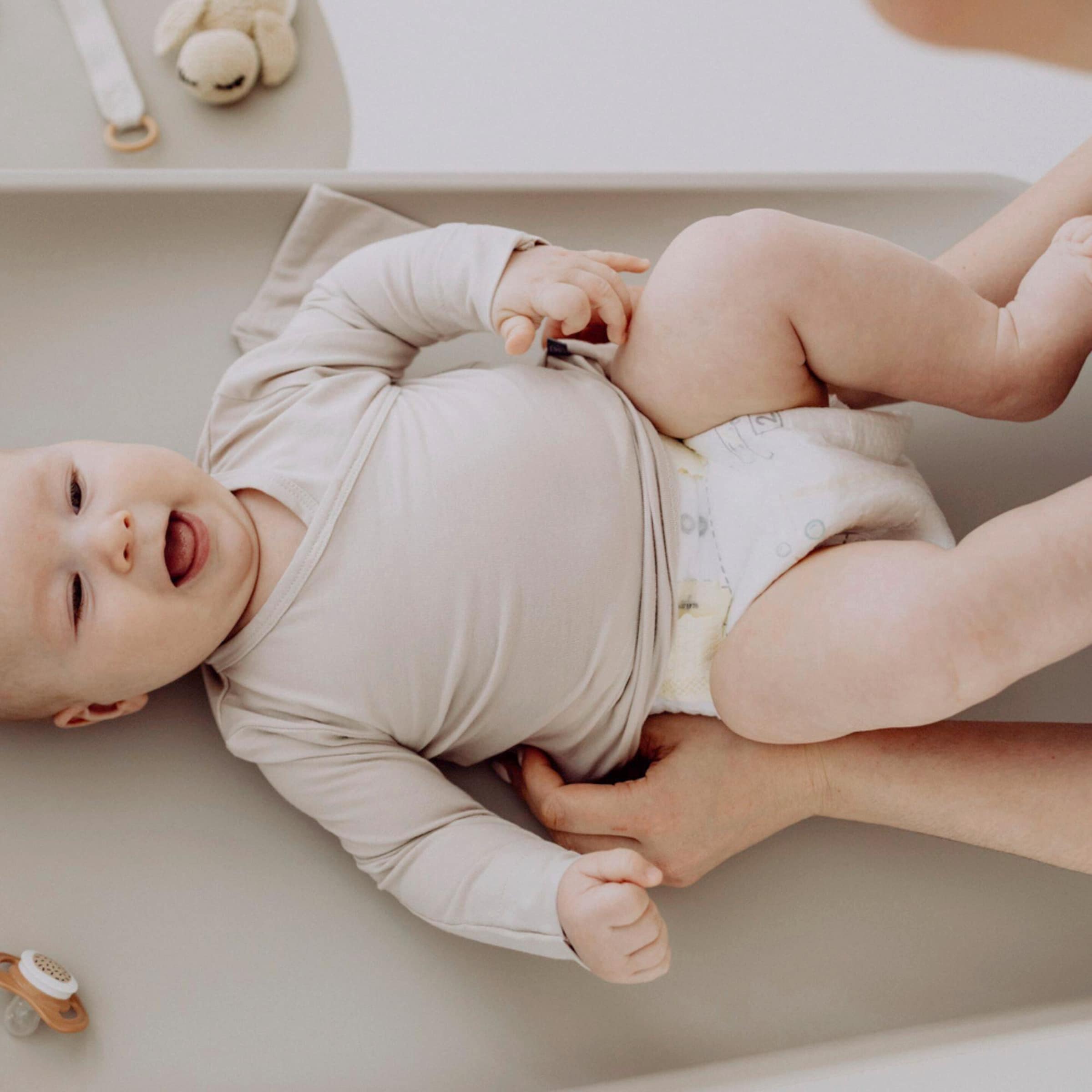 Emma & Noah Easy-on Strampler langarm mit Umschlagbündchen