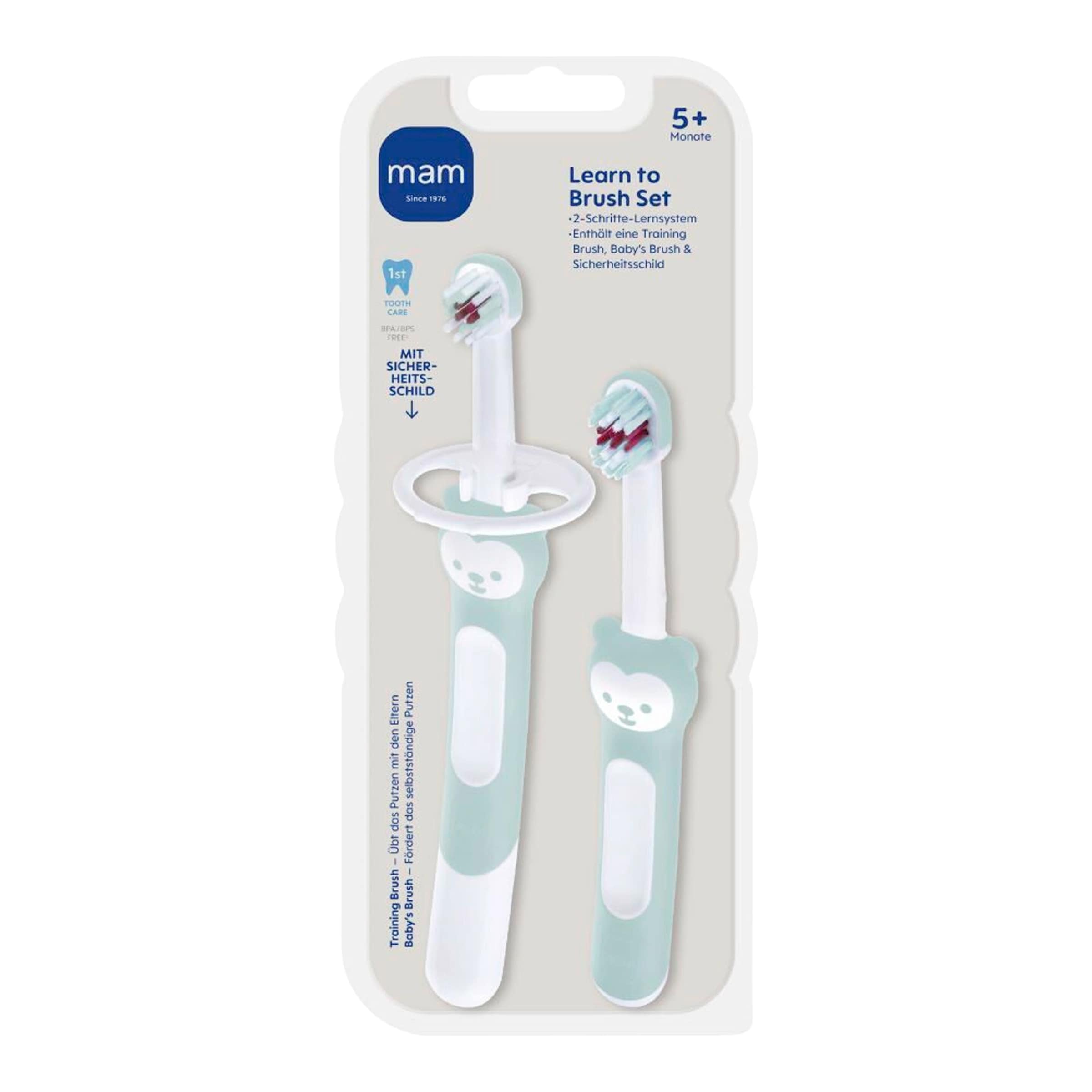 Mam 2-tlg. Baby-Zahnbürsten-Set Learn to Brush