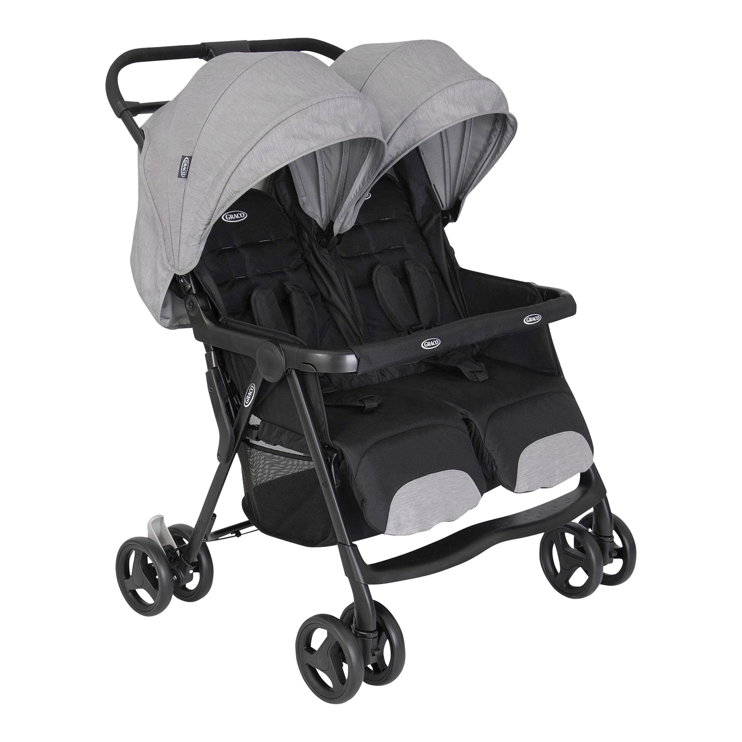 Graco Kinderwagen Geschwisterwagen Duorider grau