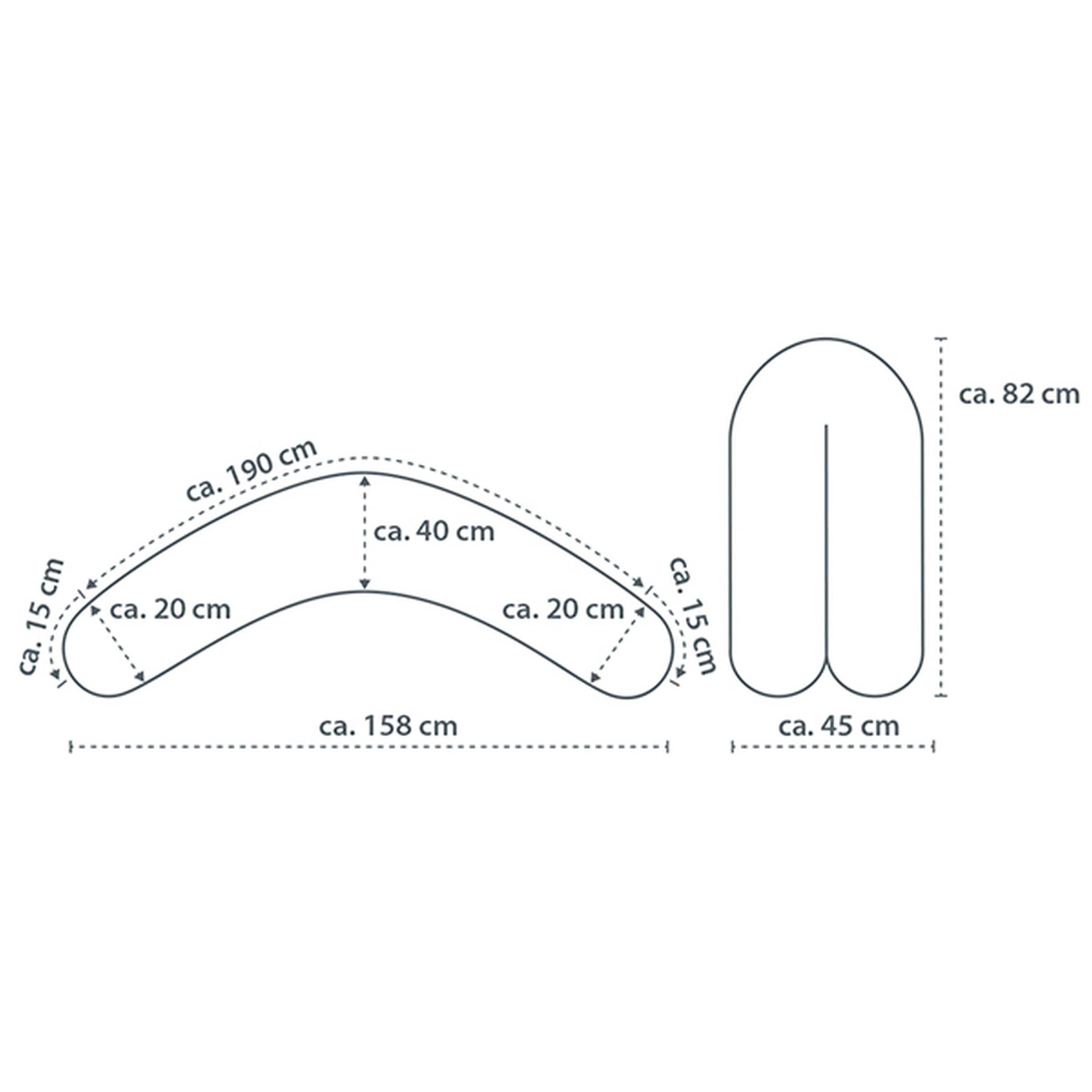 Theraline Stillkissenbezug Feinstrick 190cm